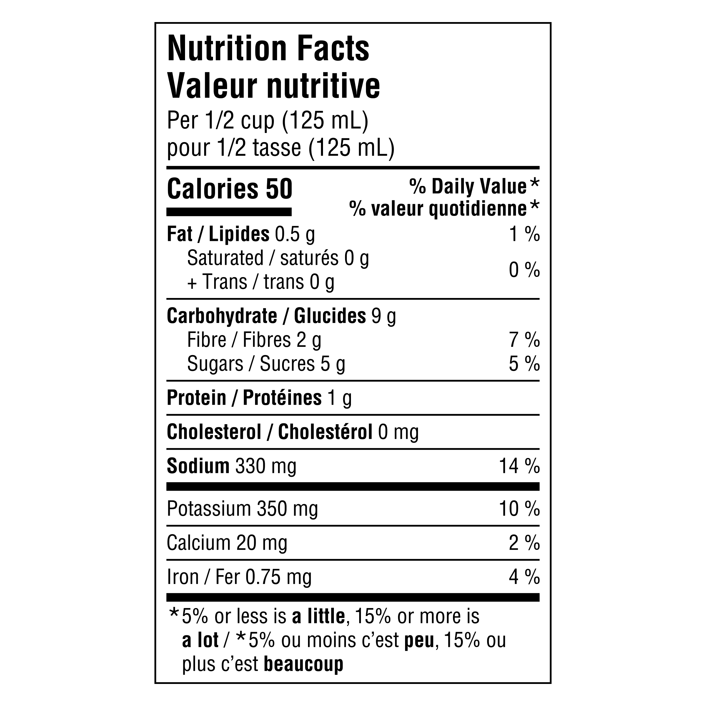 Nutrition info for this product.