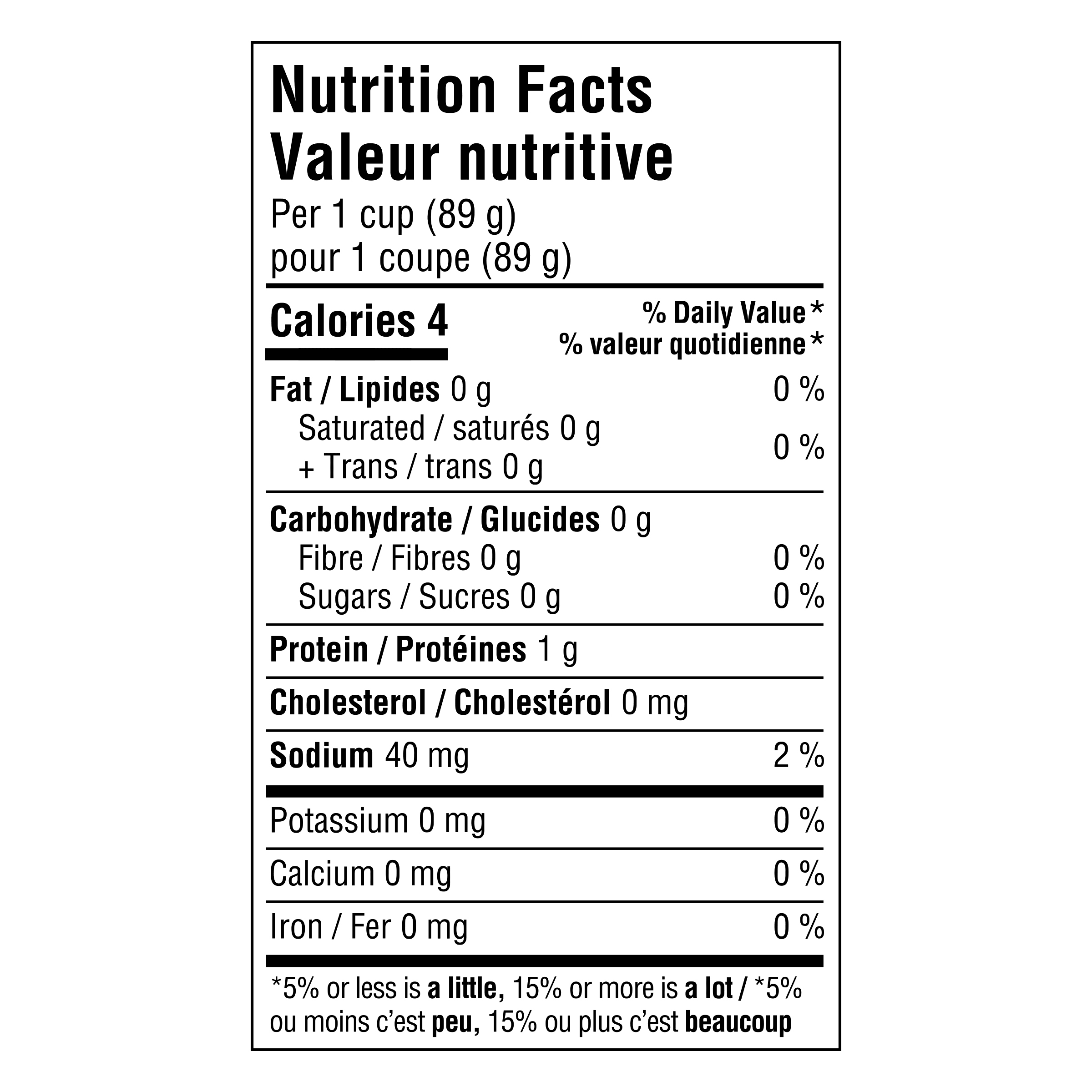 Nutrition info for this product.