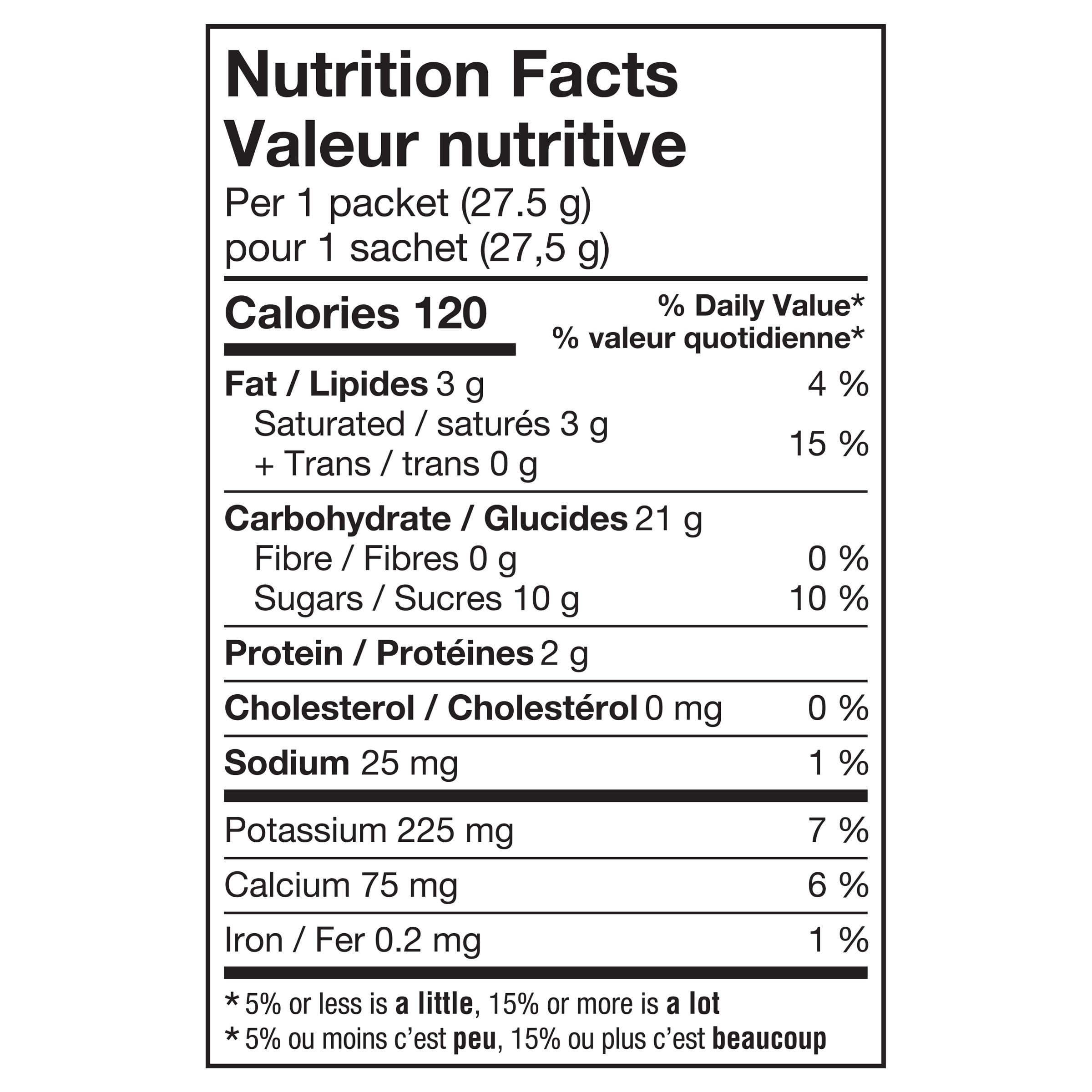 Nutrition info for this product.