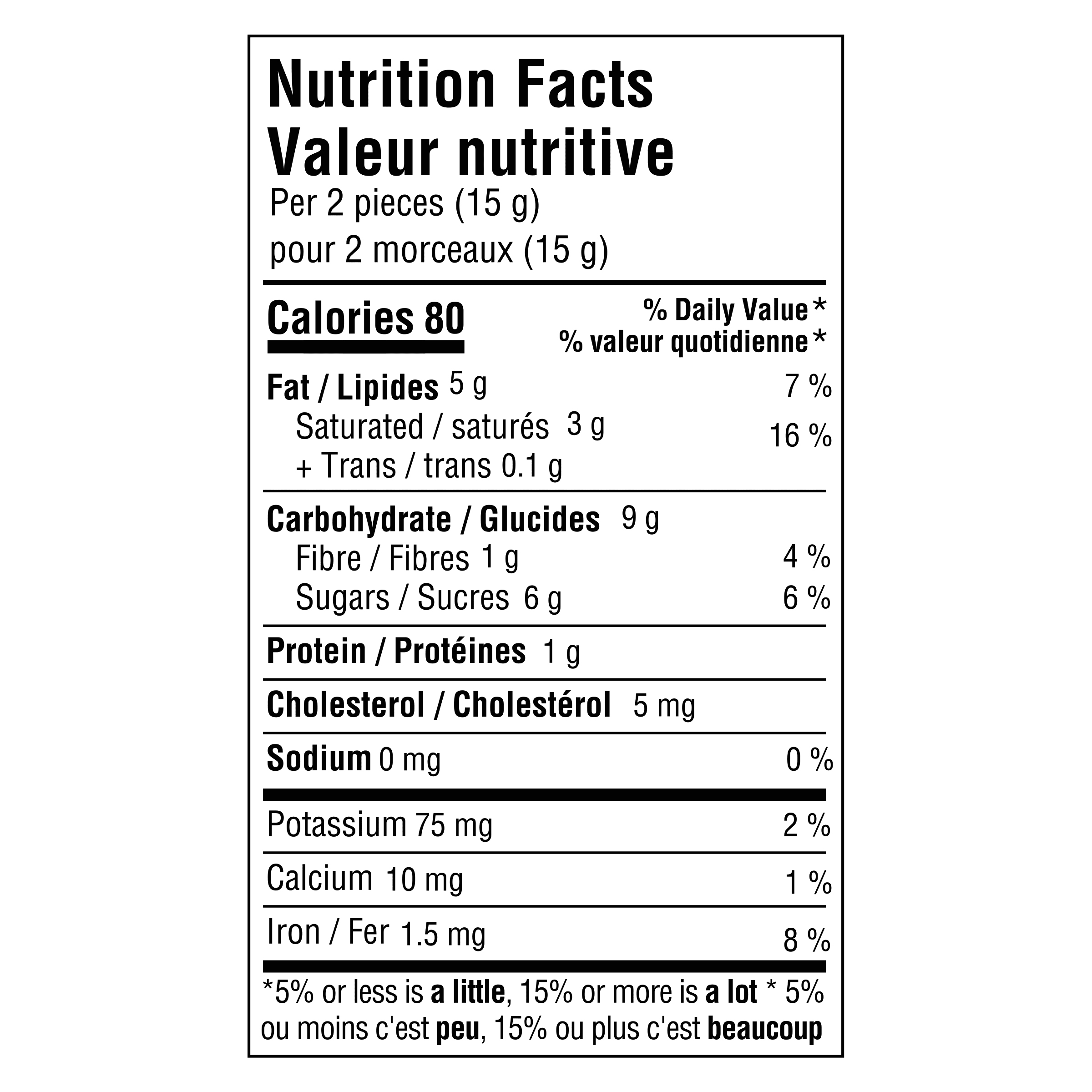 Nutrition info for this product.