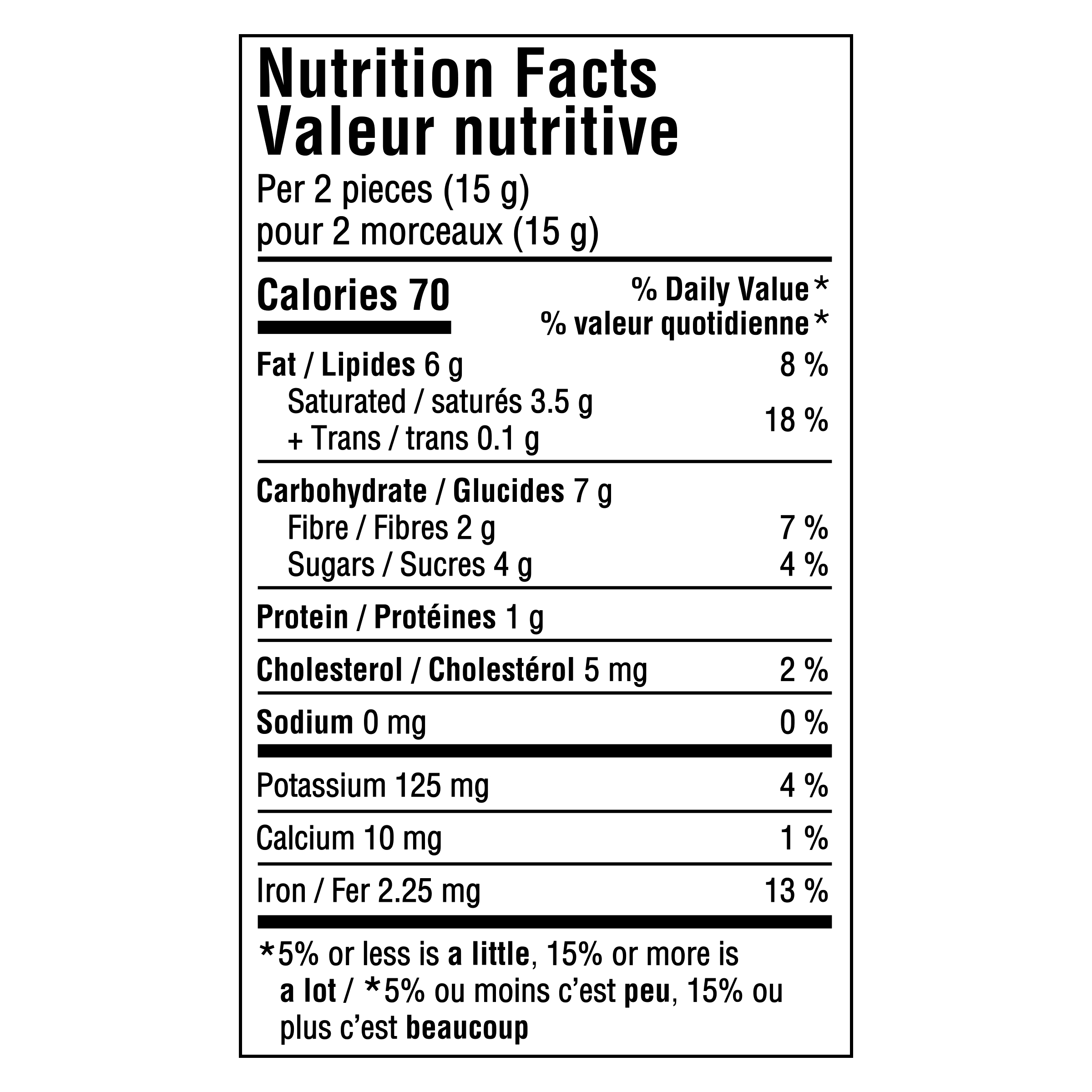 Nutrition info for this product.