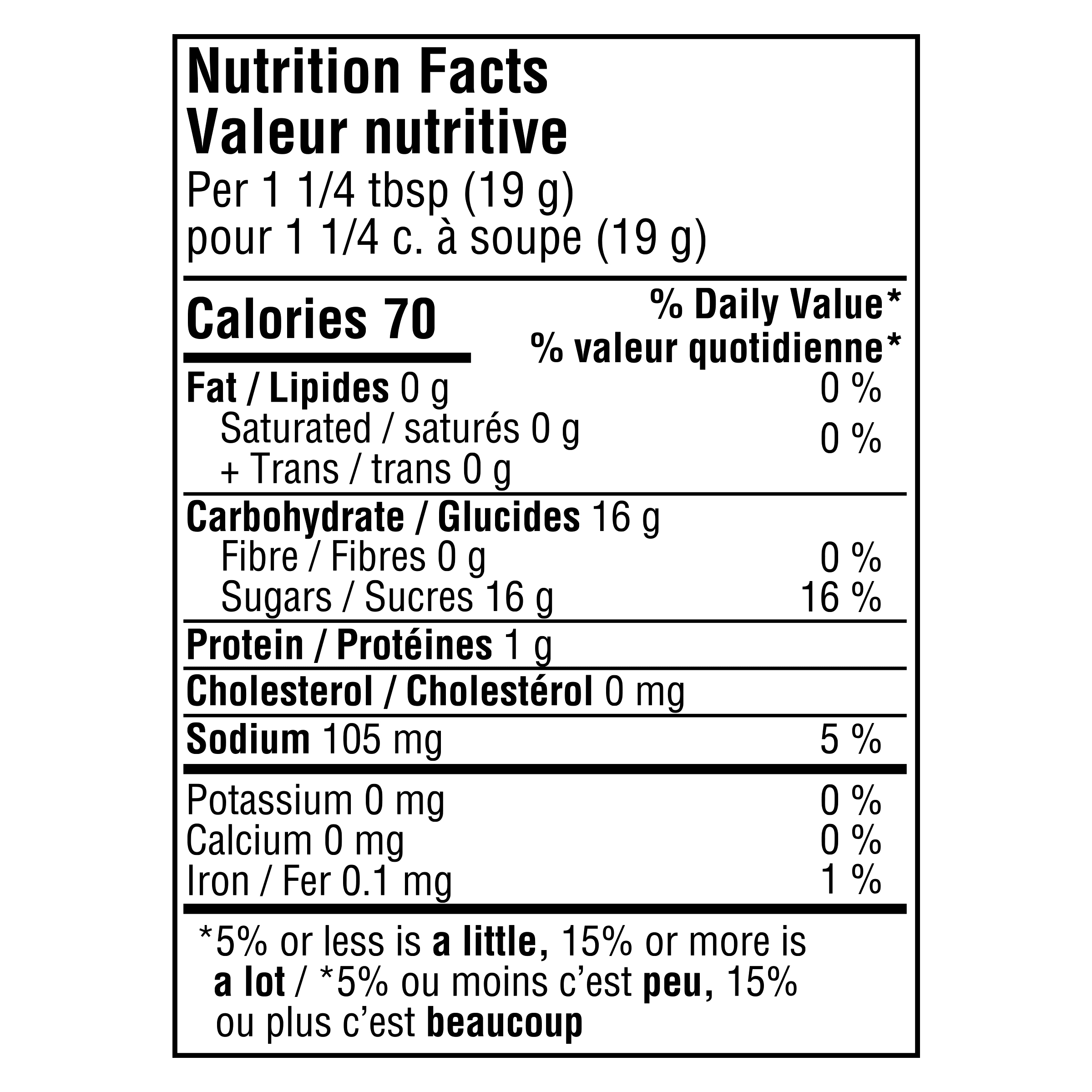Nutrition info for this product.