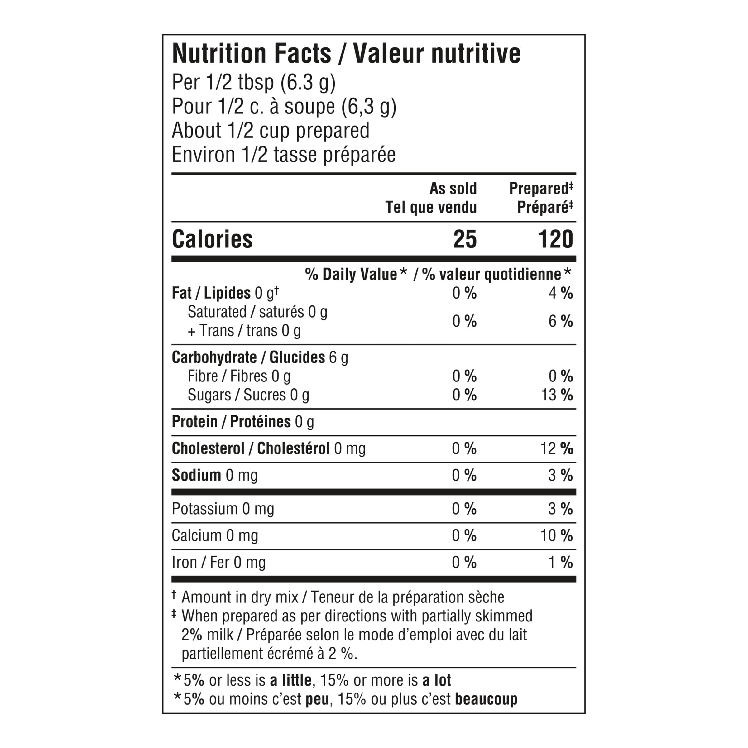 Nutrition info for this product.