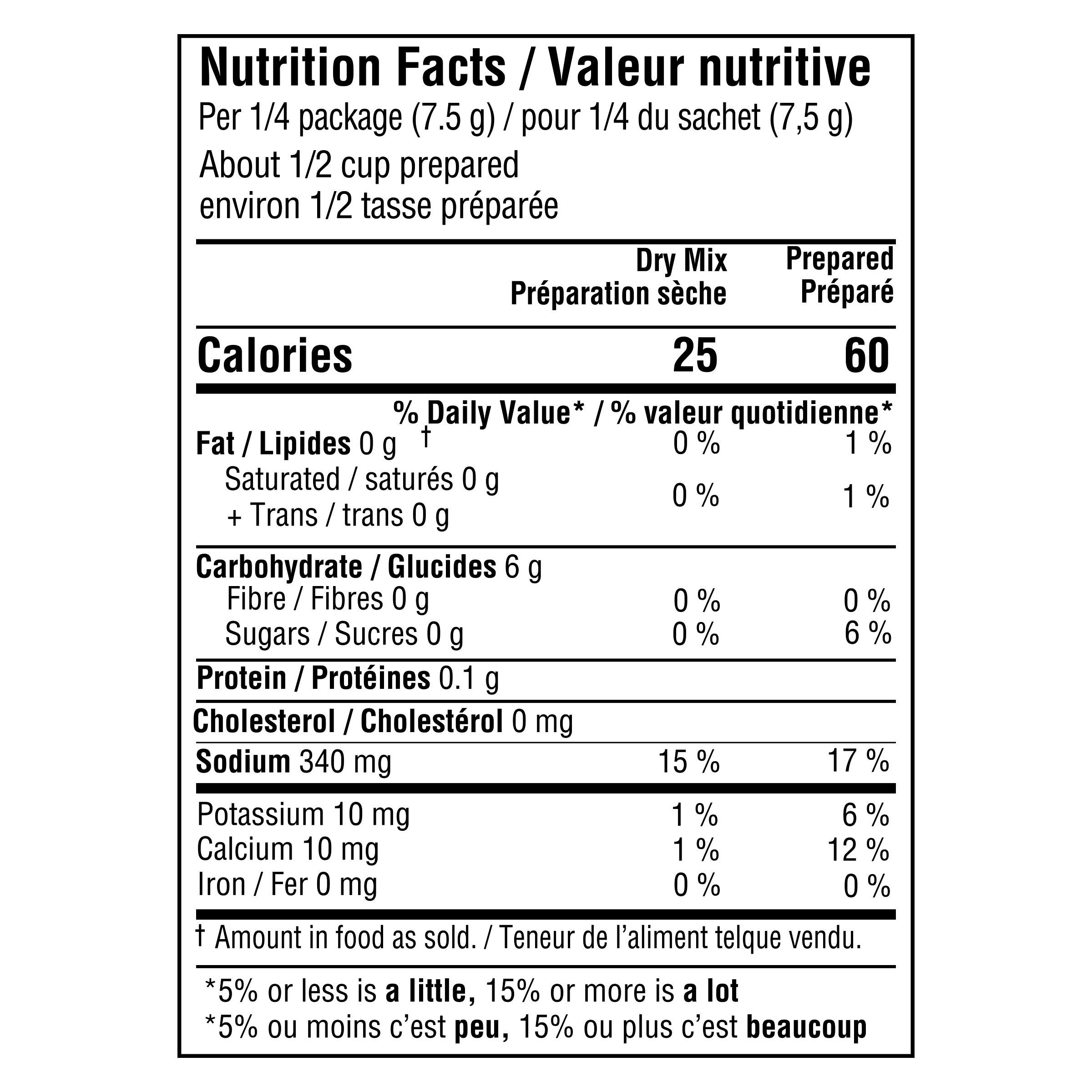 Nutrition info for this product.