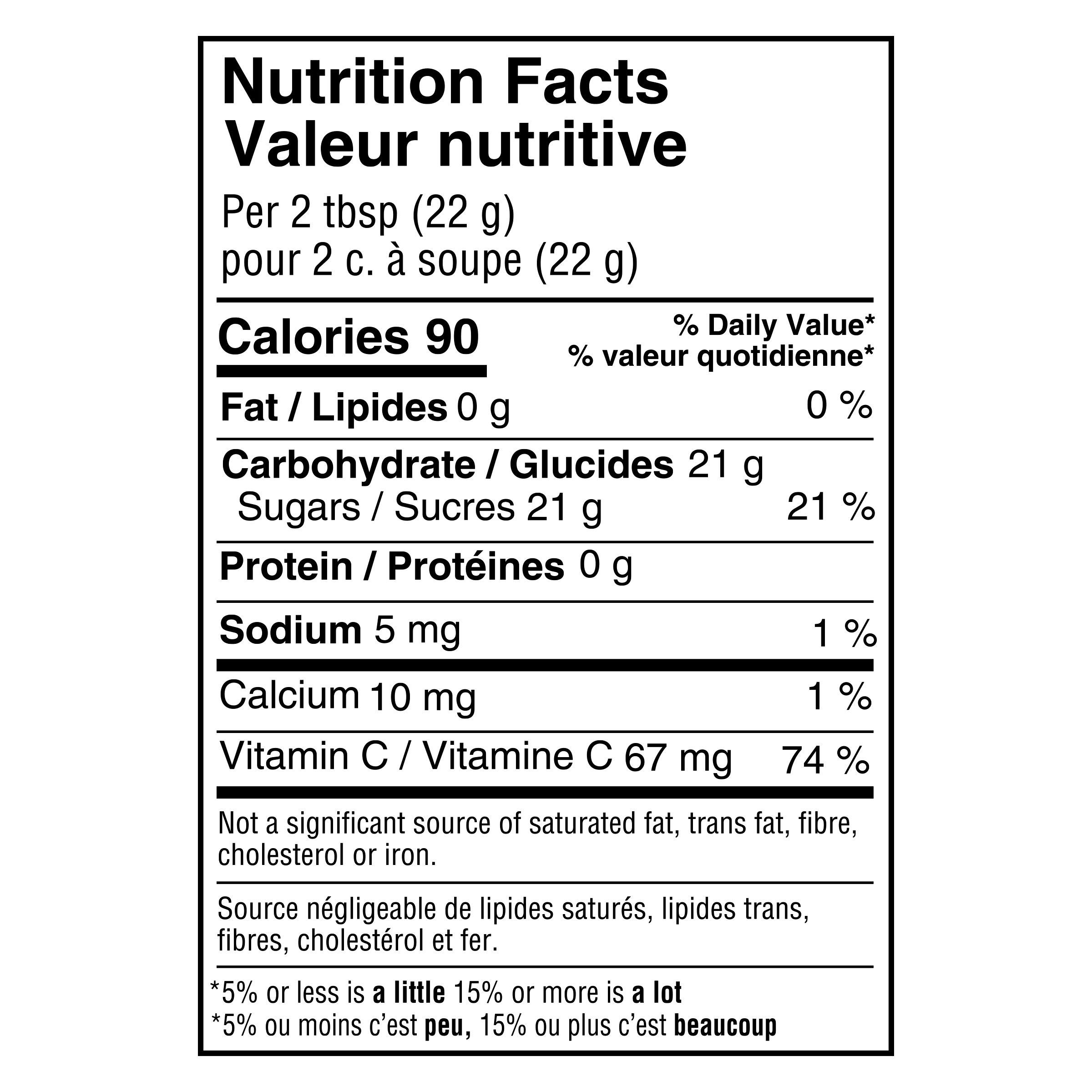 Nutrition info for this product.