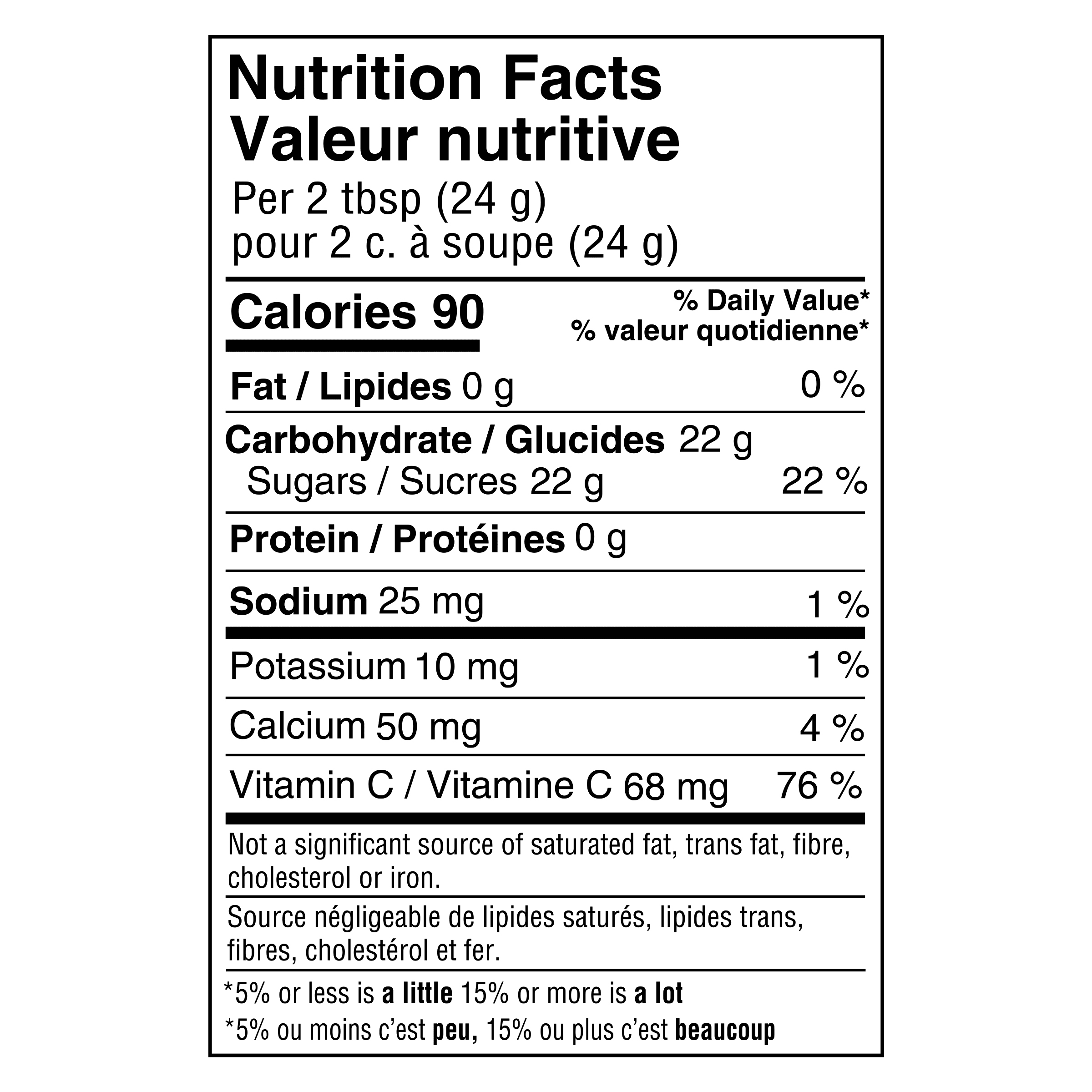 Nutrition info for this product.