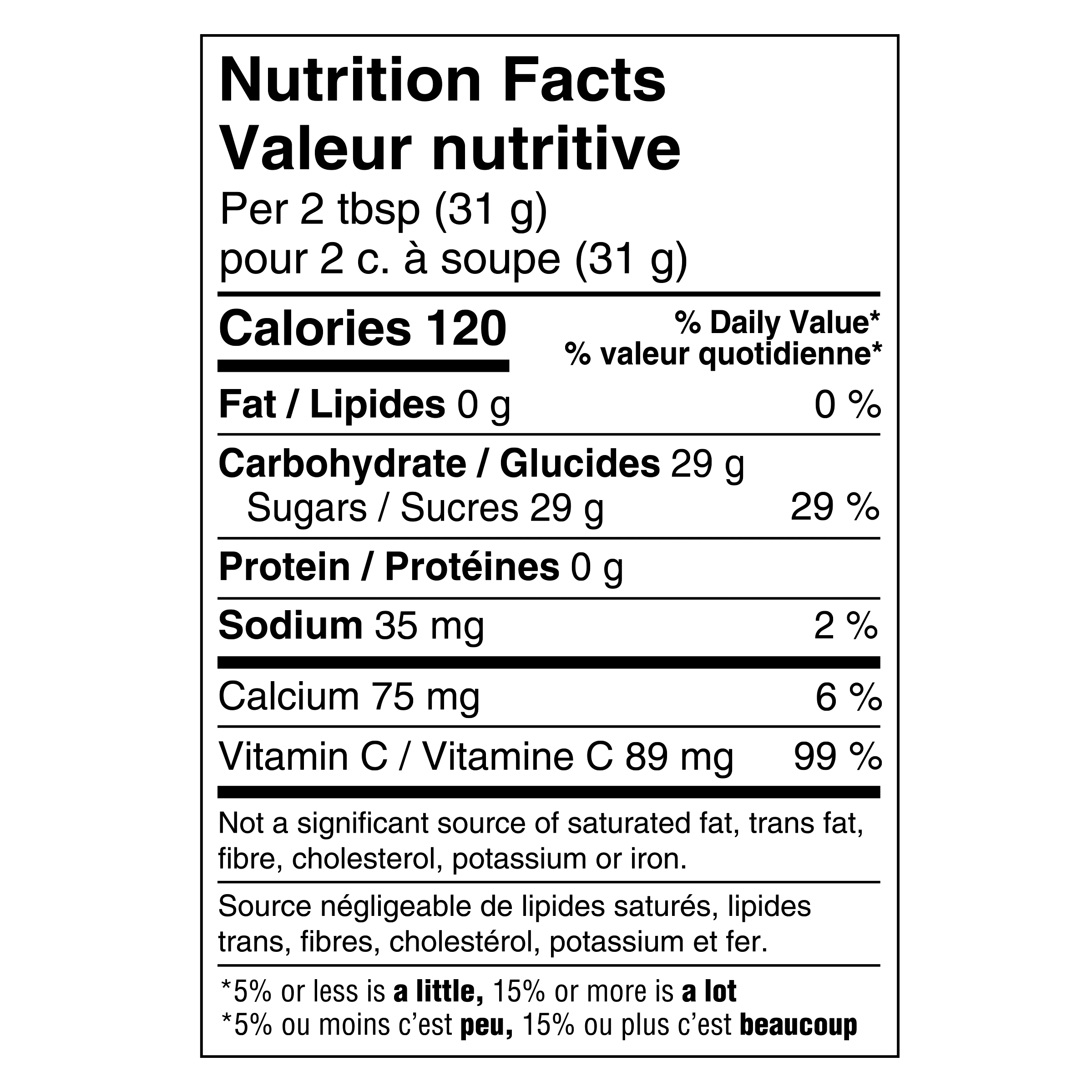 Nutrition info for this product.
