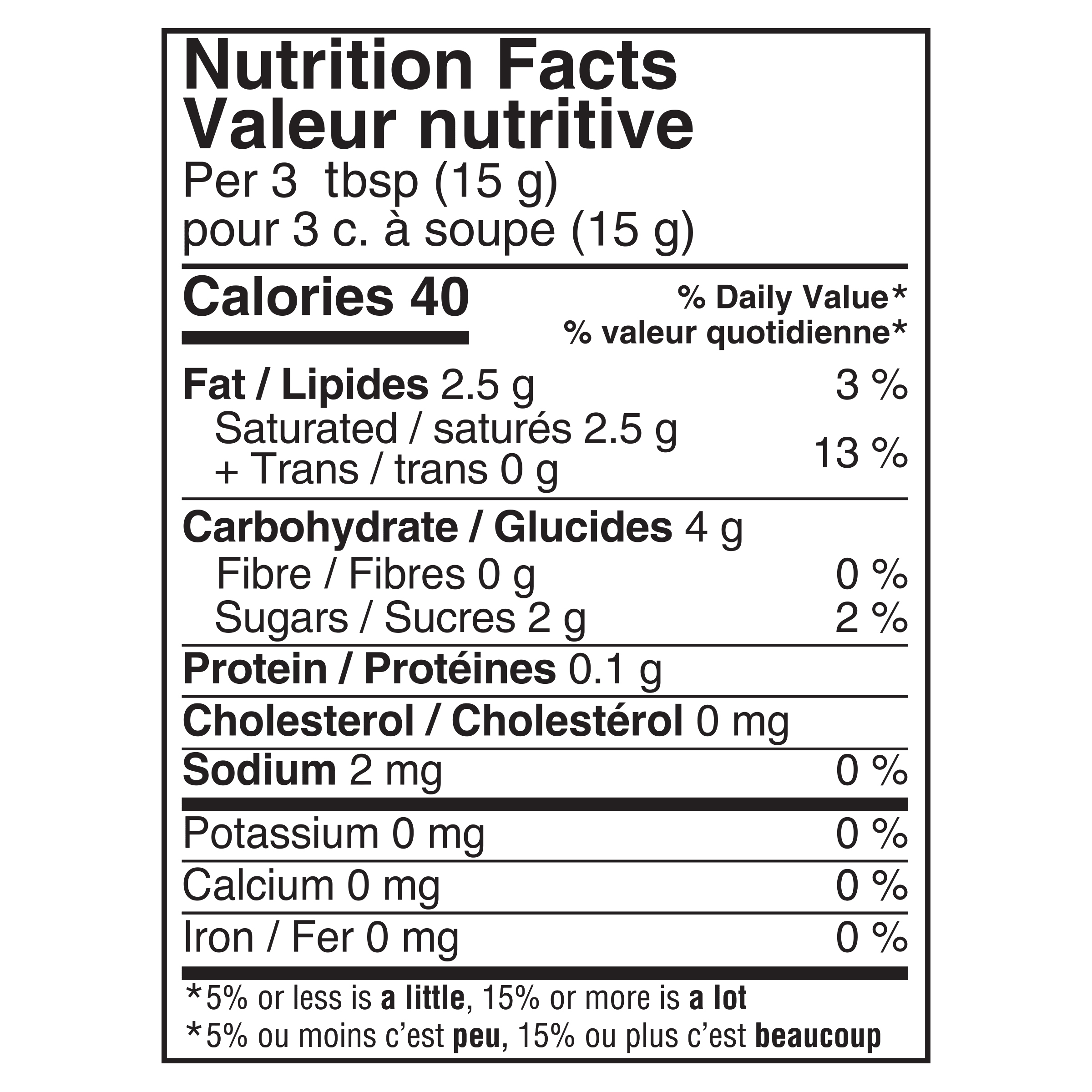 Nutrition info for this product.