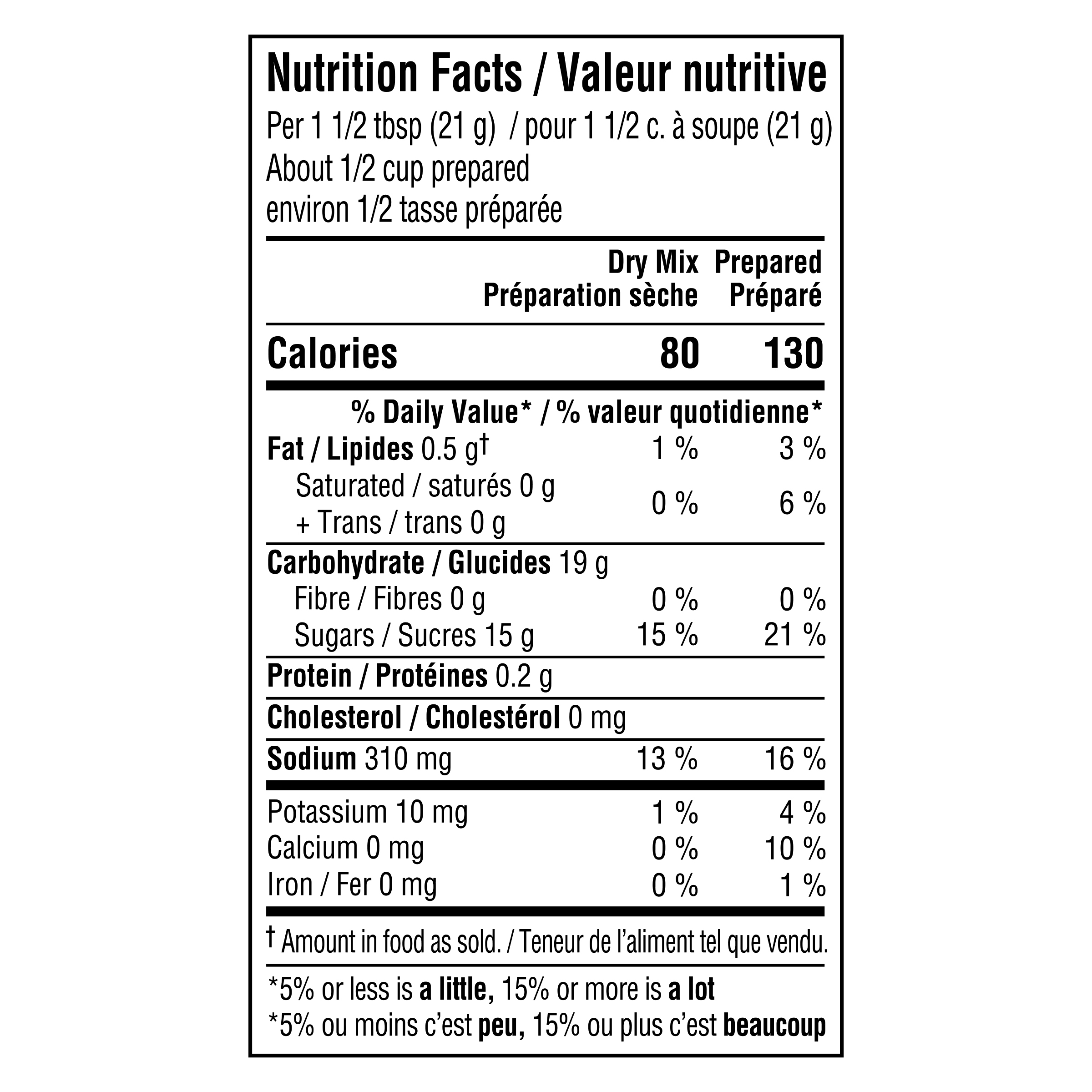 Nutrition info for this product.