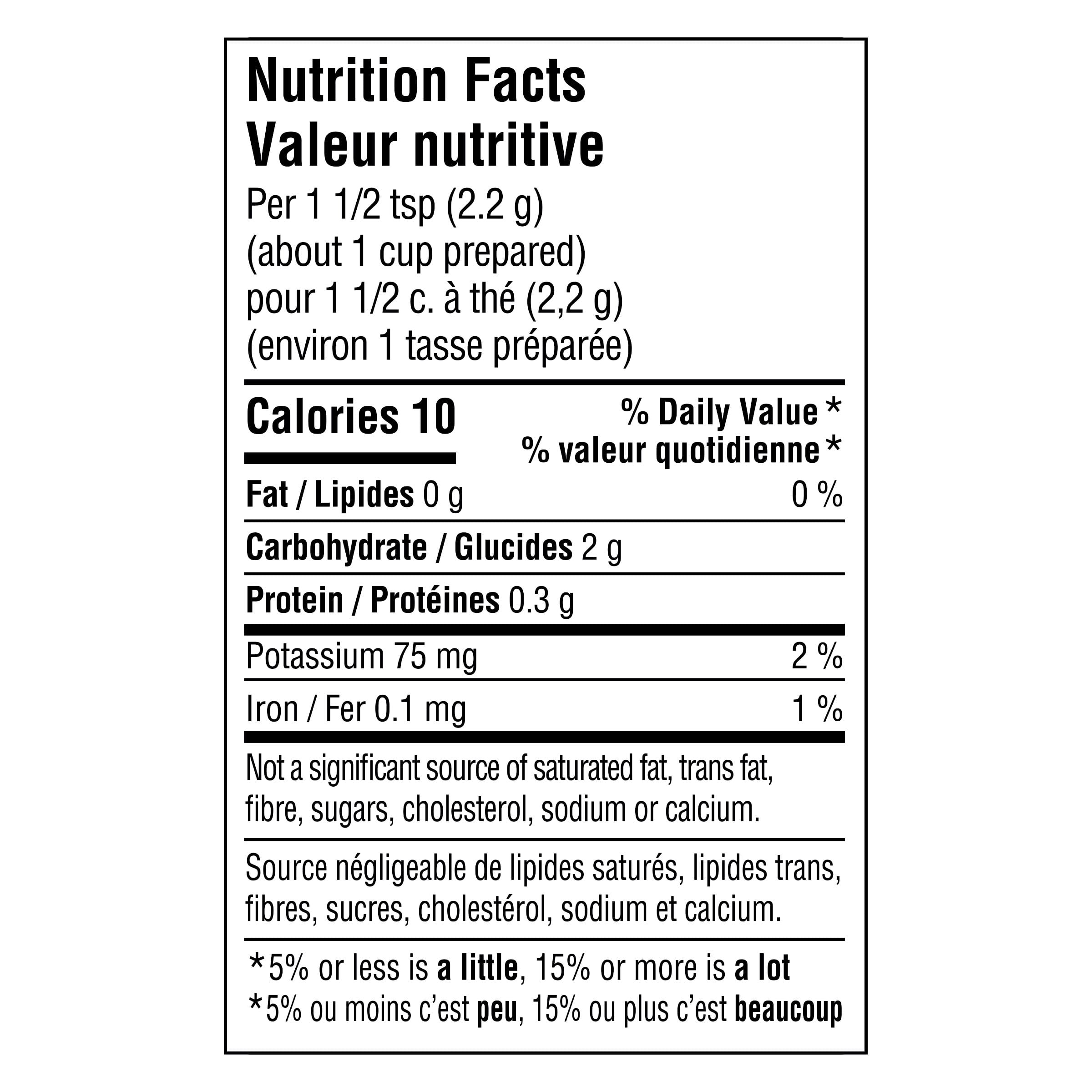 Nutrition info for this product.