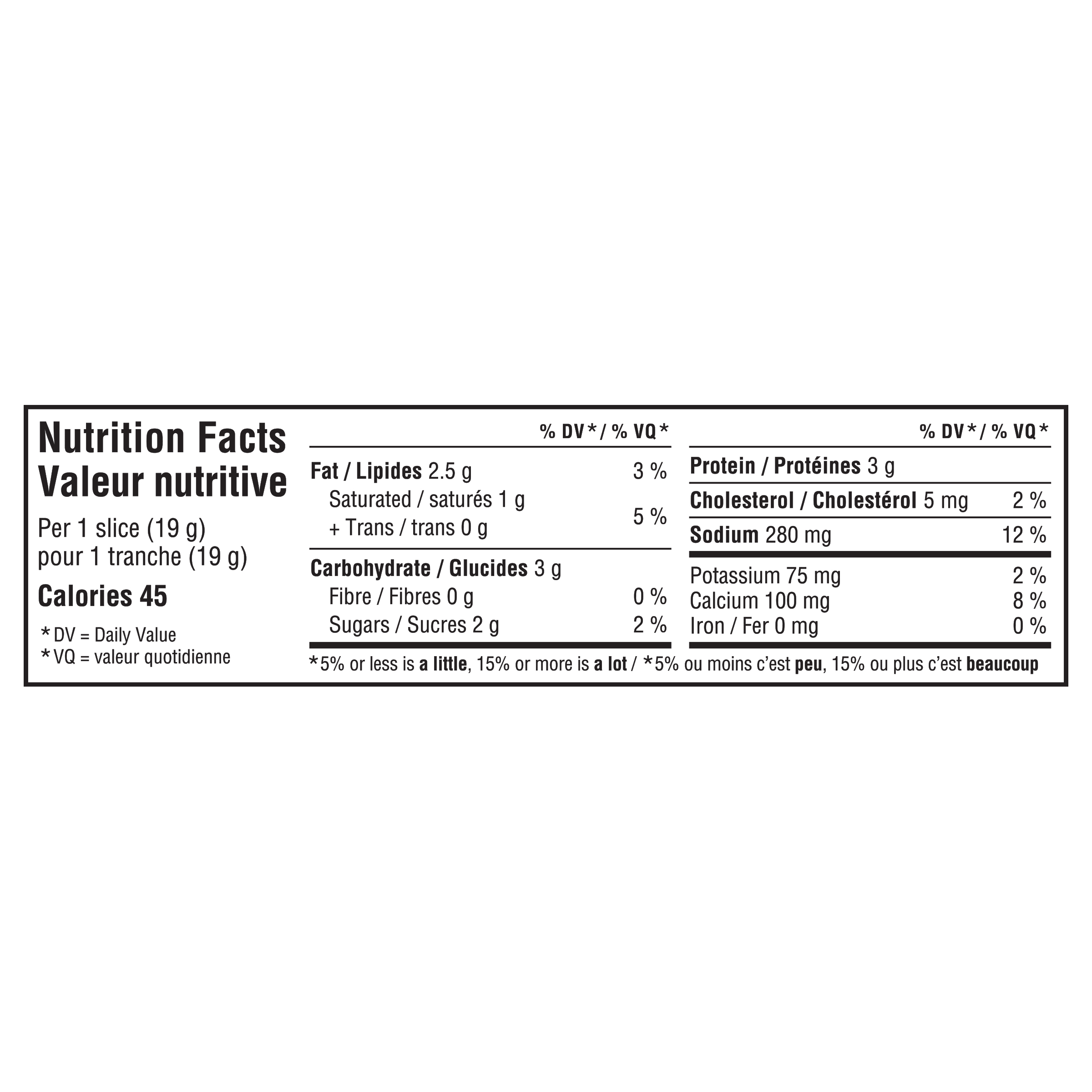 Nutrition info for this product.