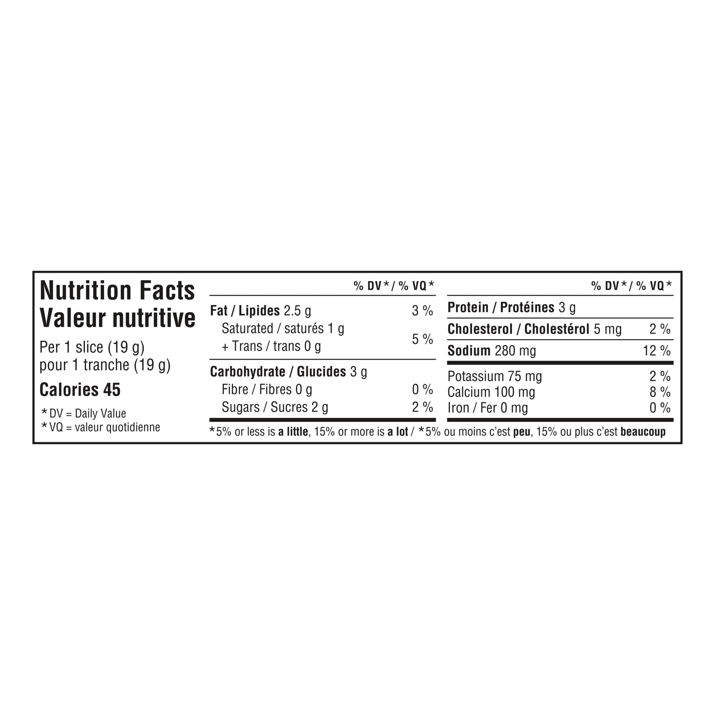 Nutrition info for this product.
