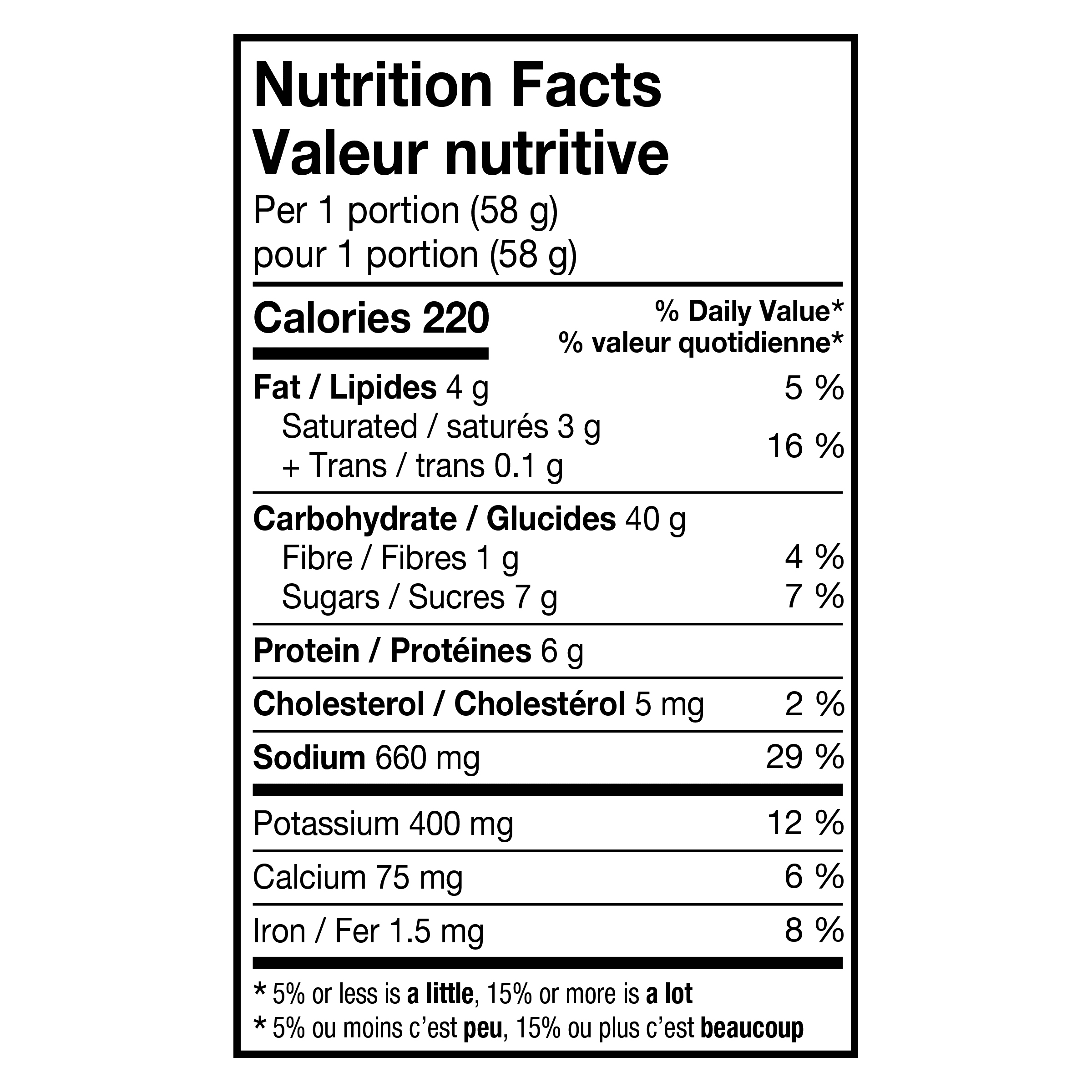 Nutrition info for this product.