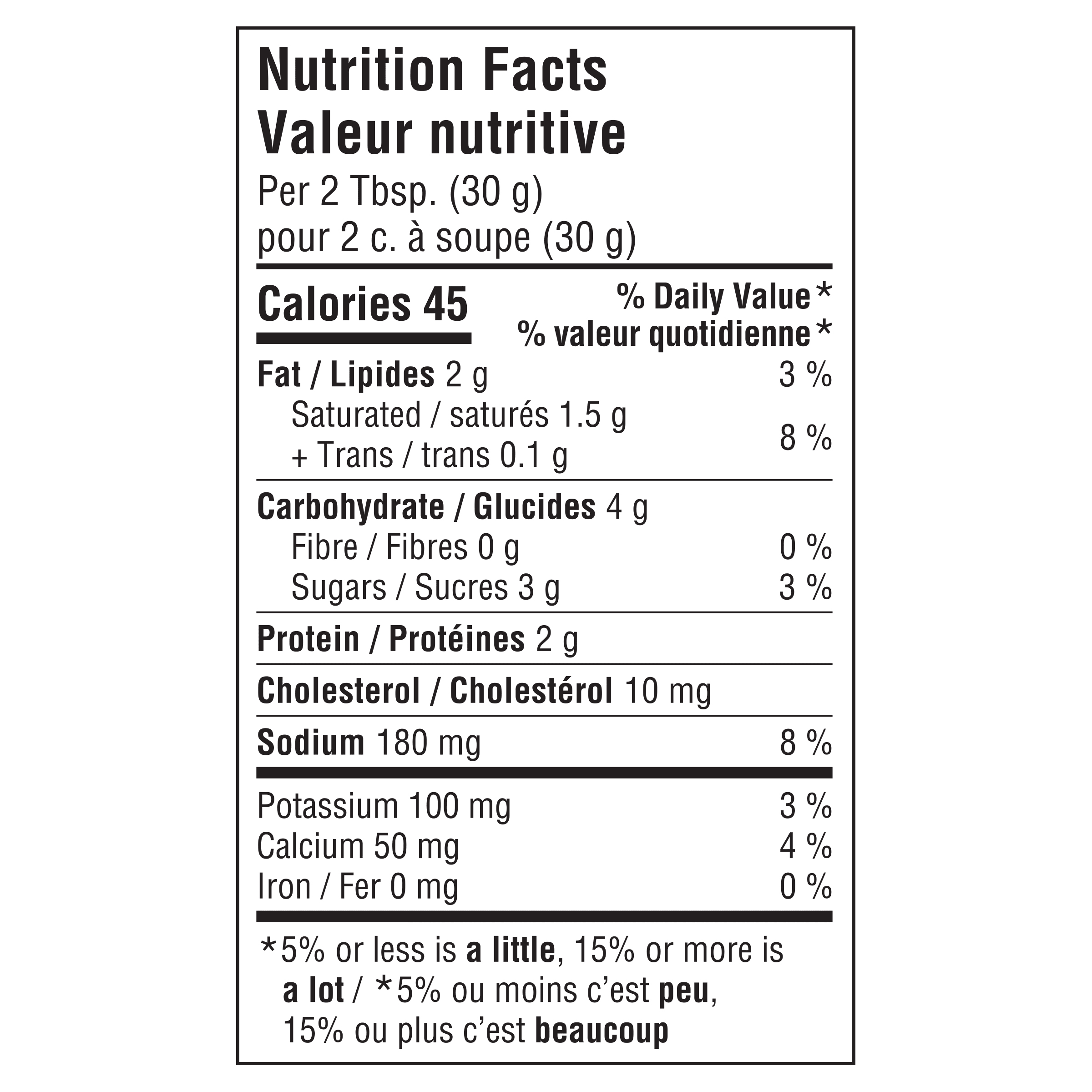 Nutrition info for this product.