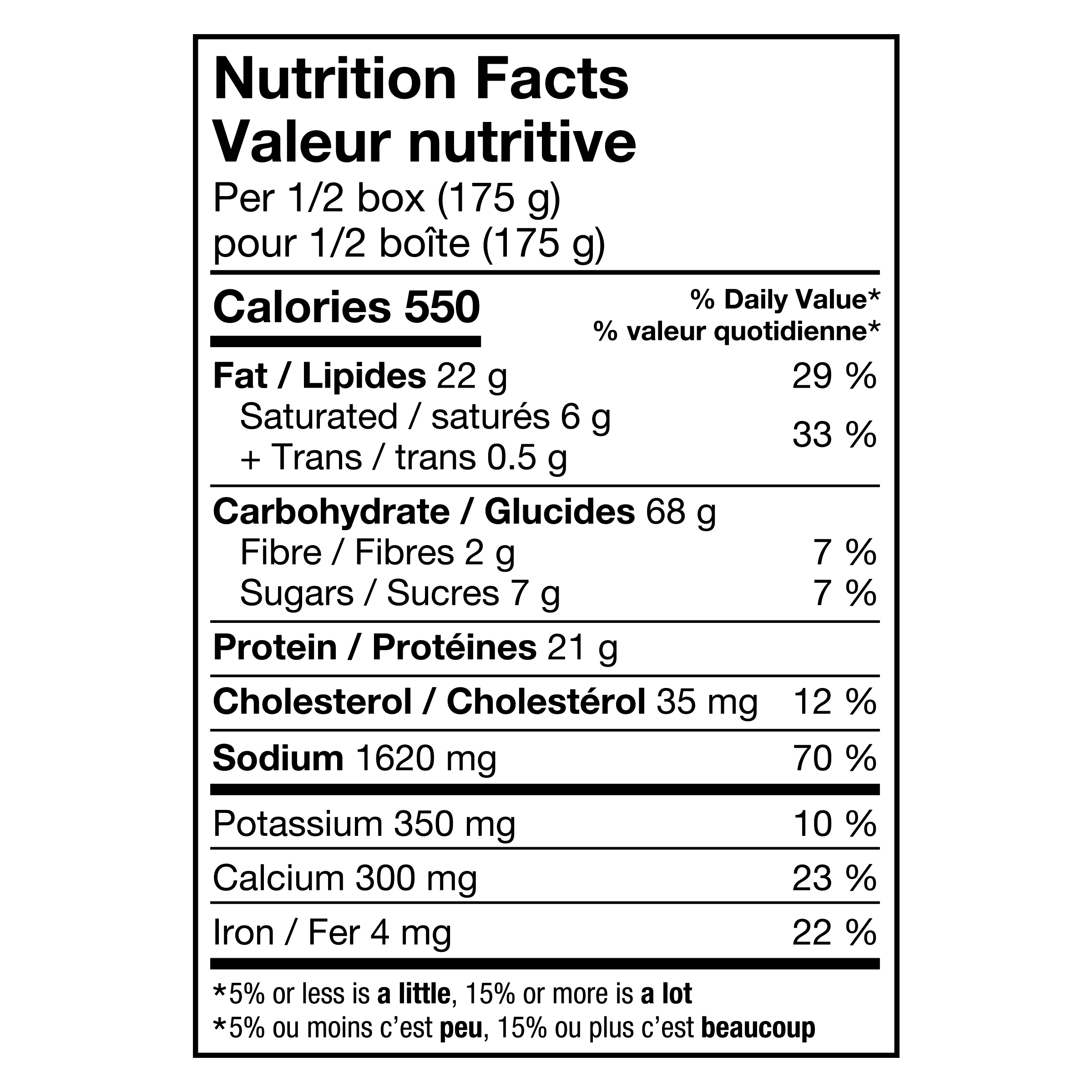 Nutrition info for this product.