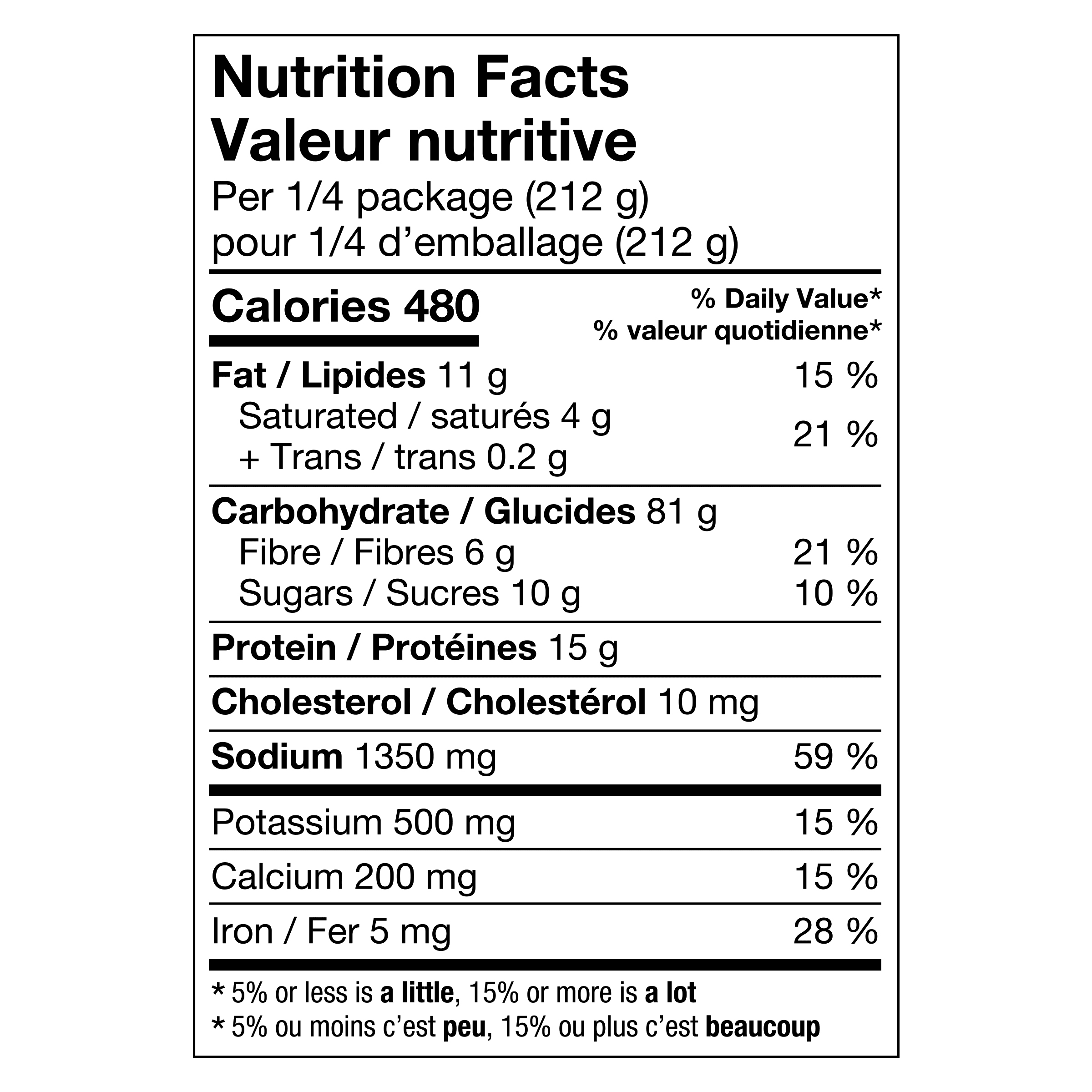 Nutrition info for this product.