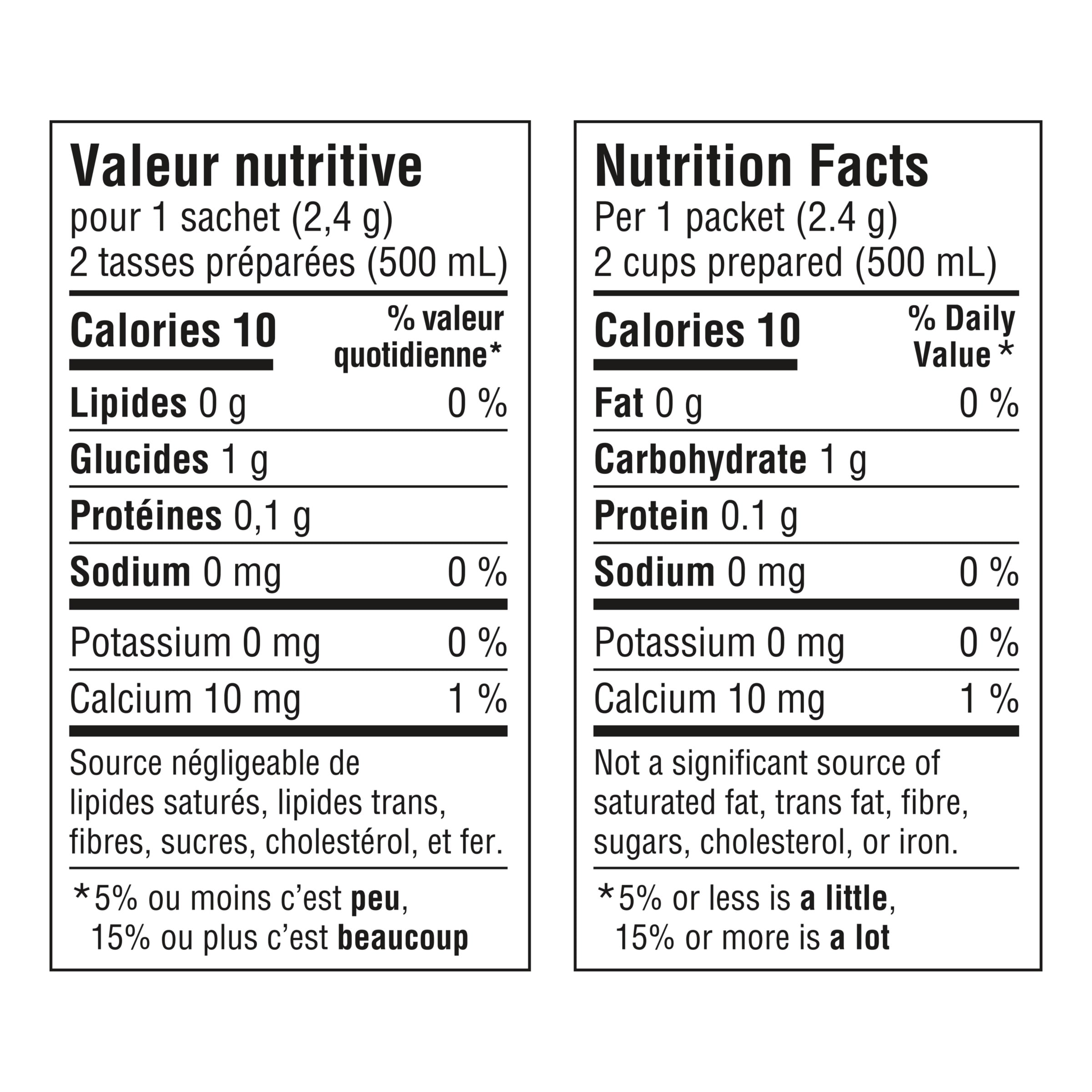 Nutrition info for this product.