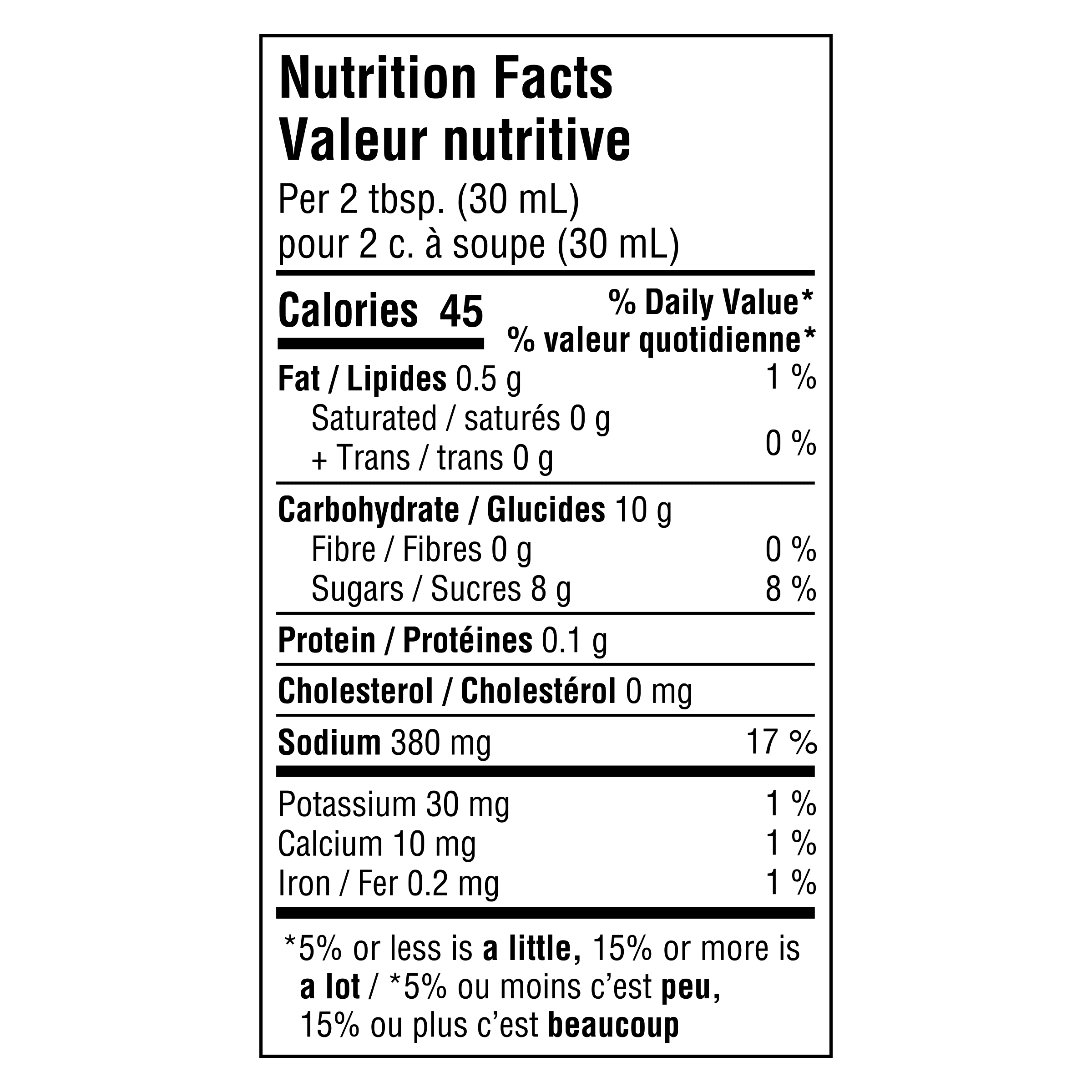 Nutrition info for this product.