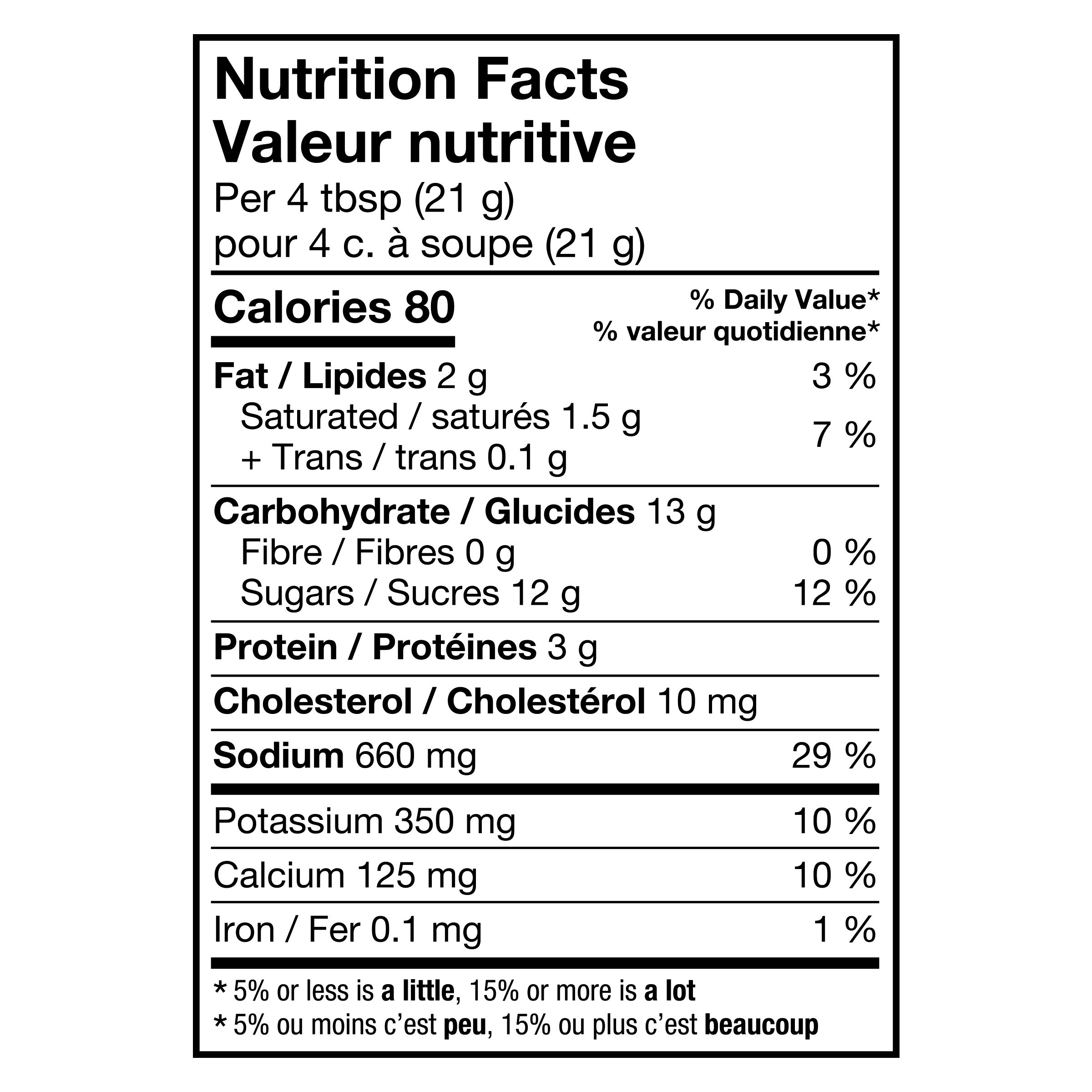 Nutrition info for this product.