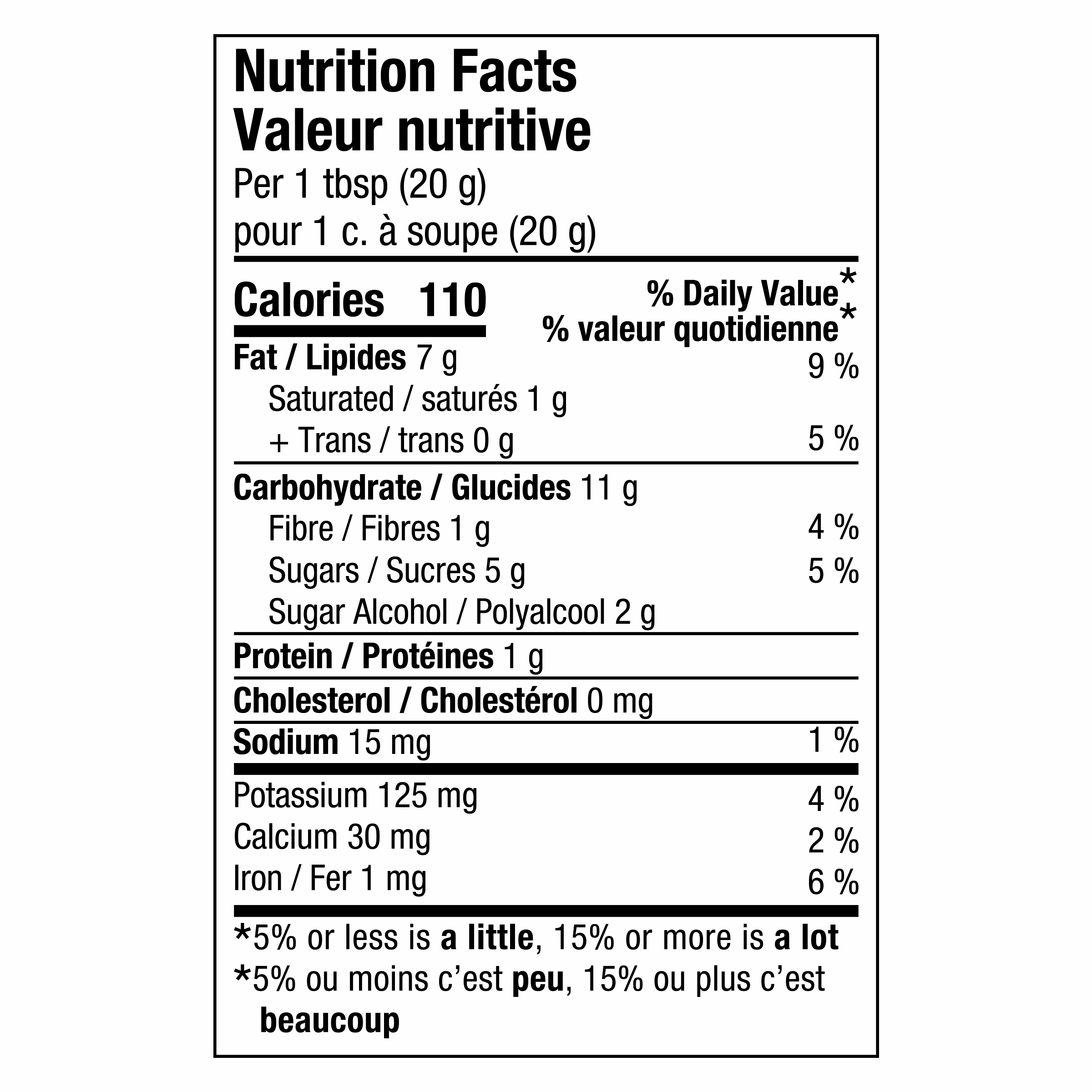 Nutrition info for this product.