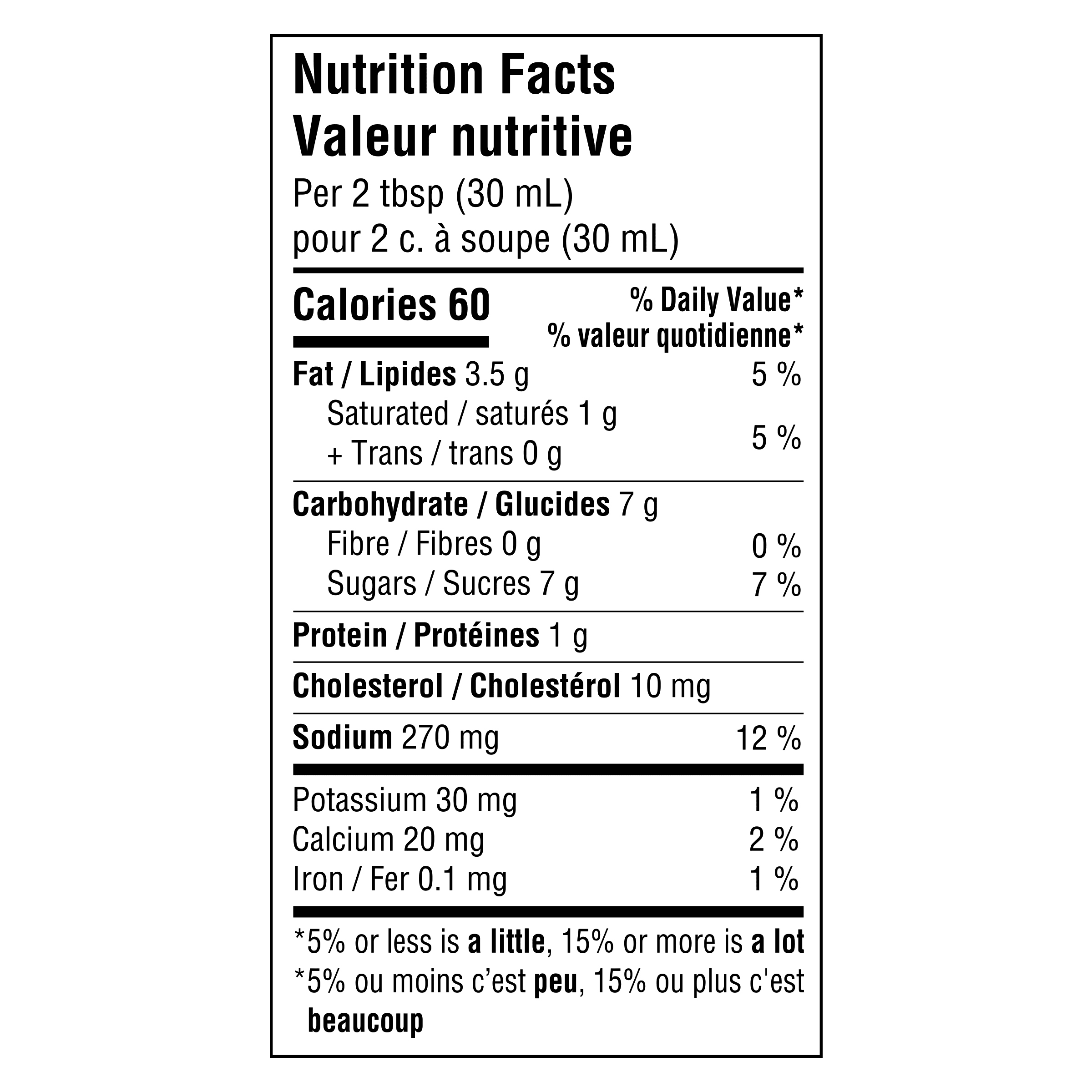 Nutrition info for this product.