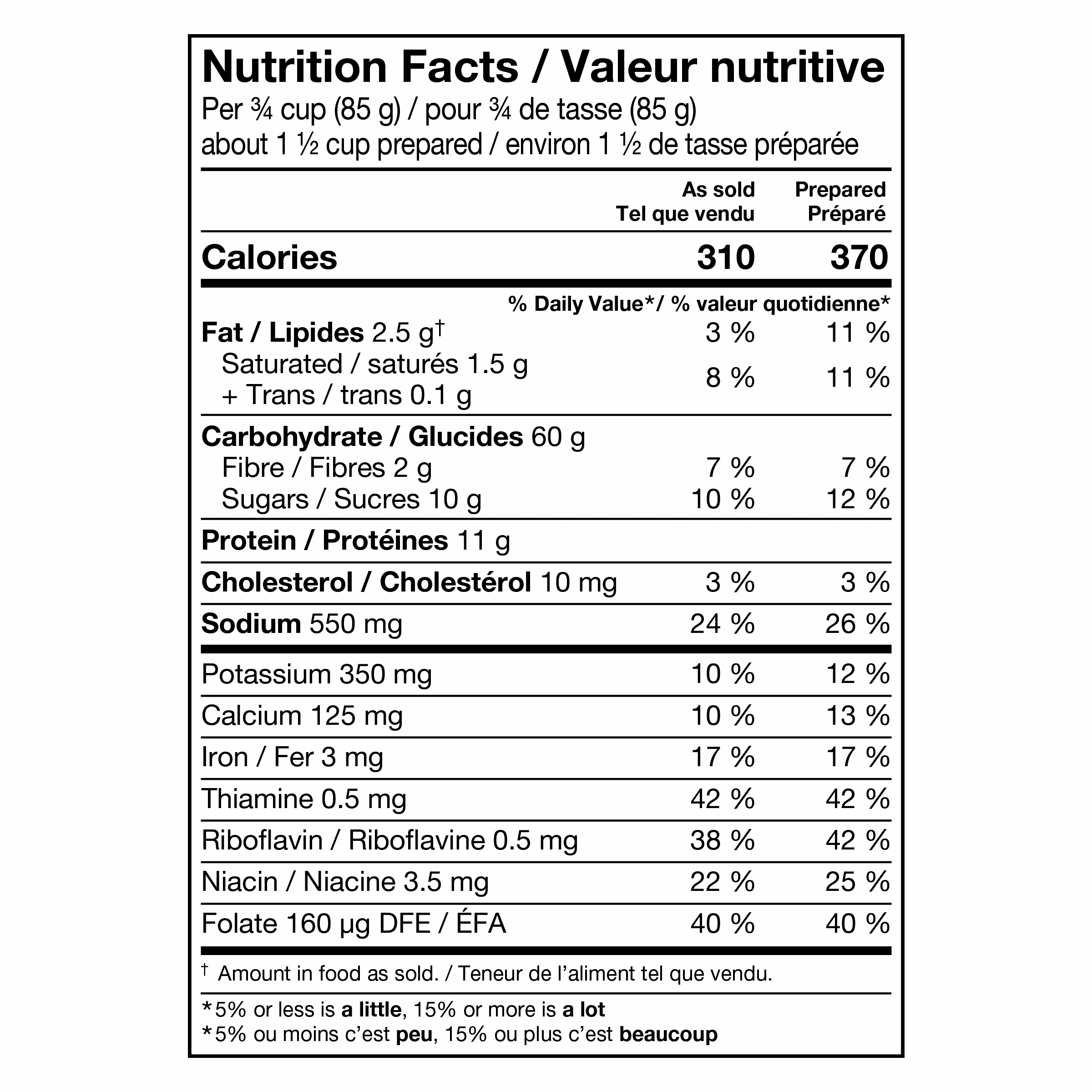 Nutrition info for this product.