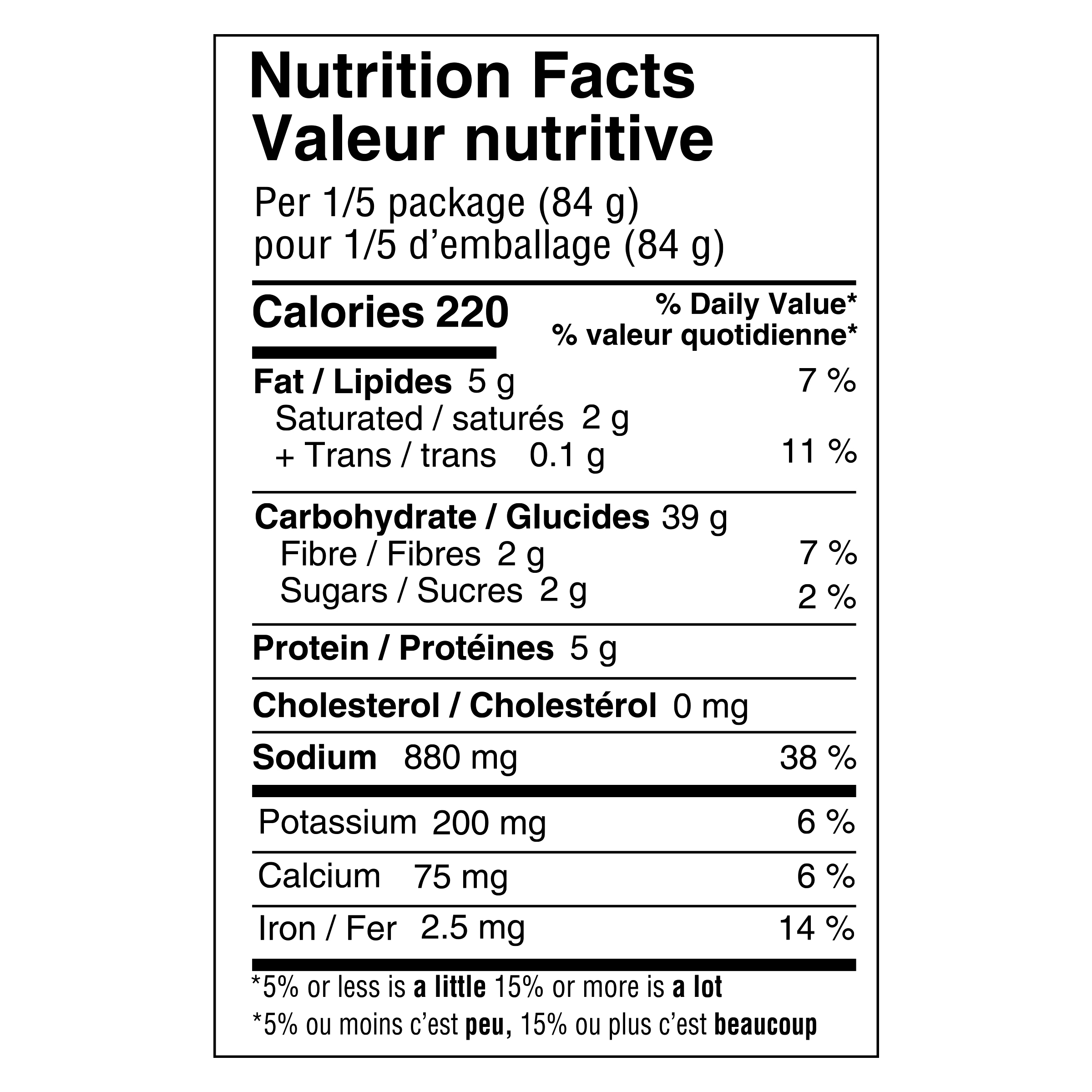 Nutrition info for this product.