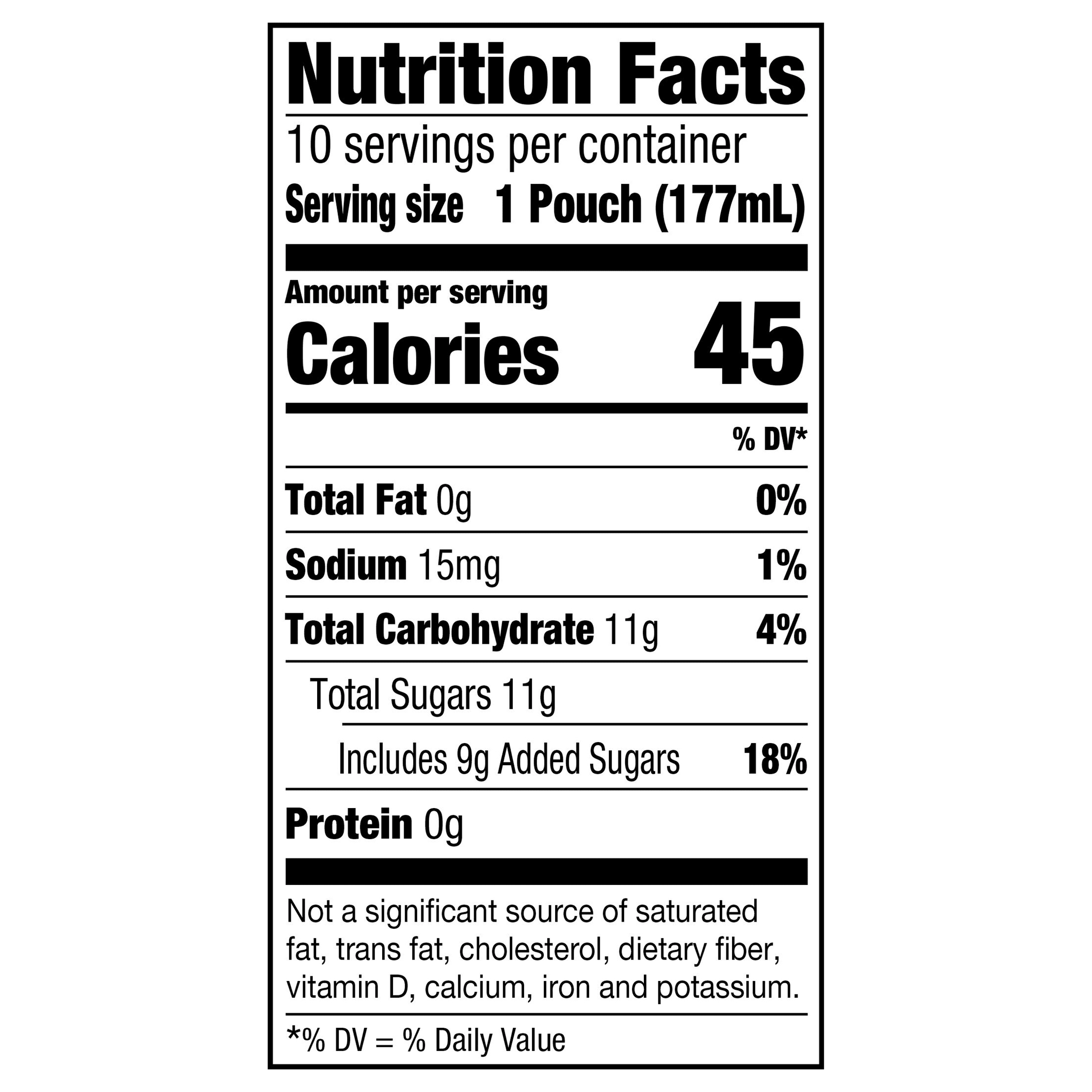 Nutrition info for this product.