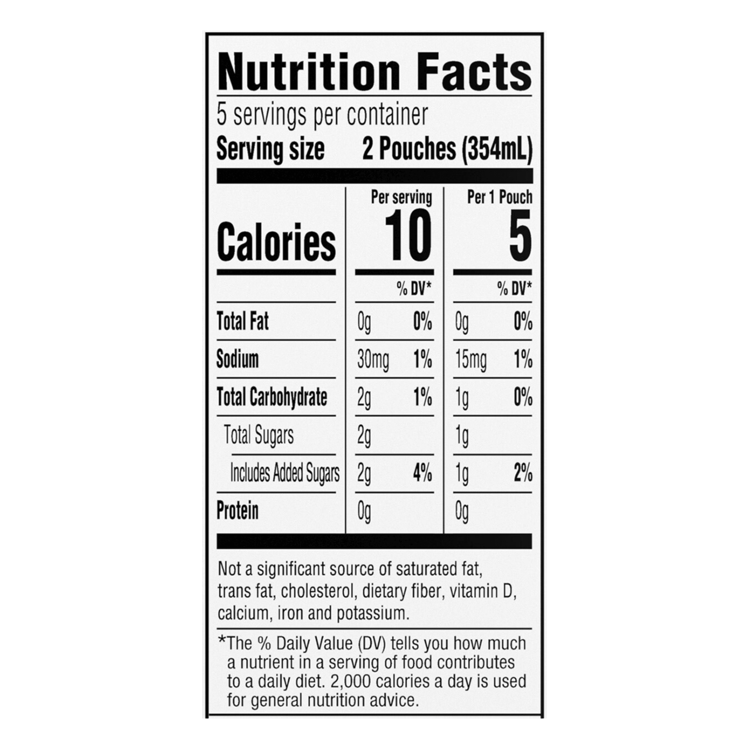 Nutrition info for this product.