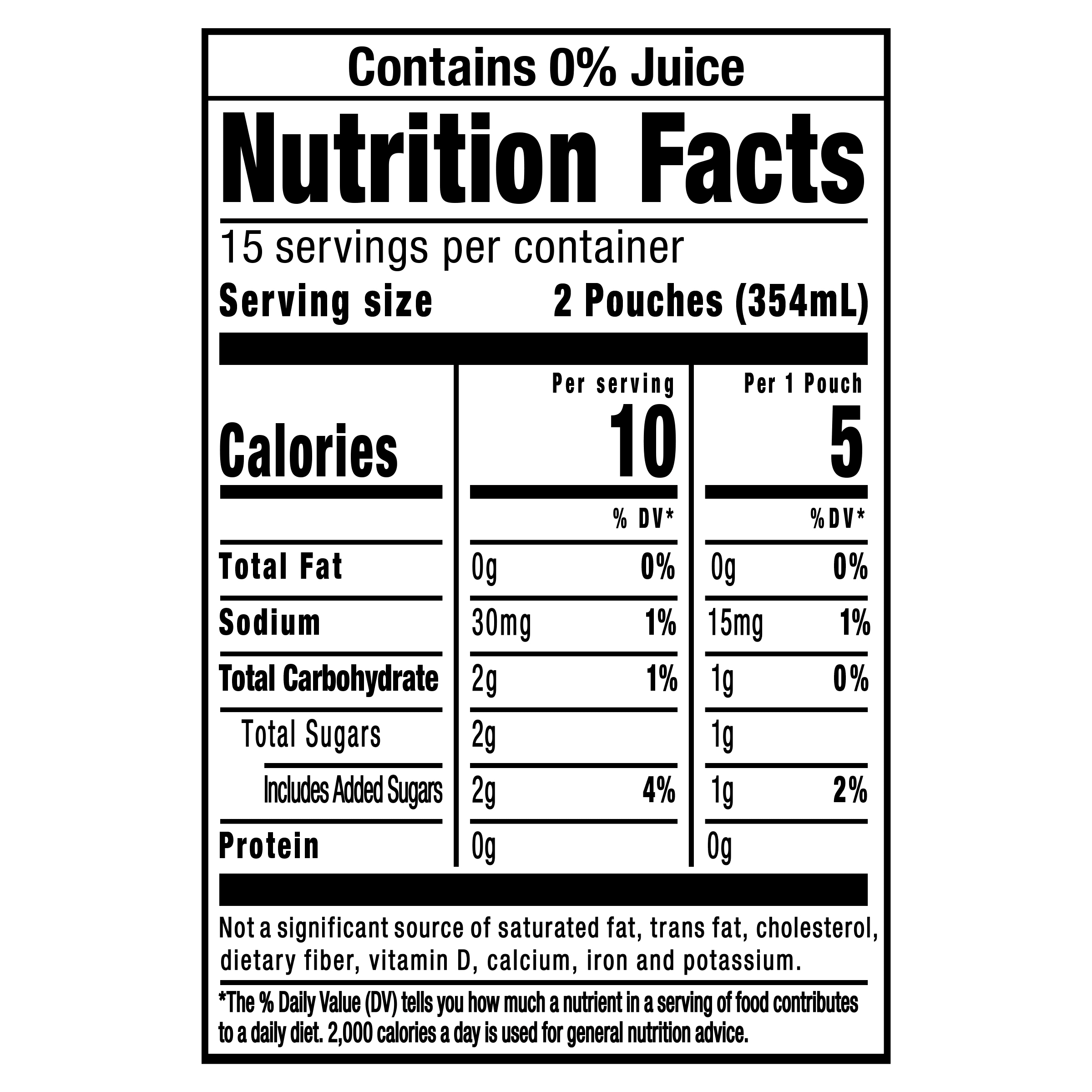Nutrition info for this product.