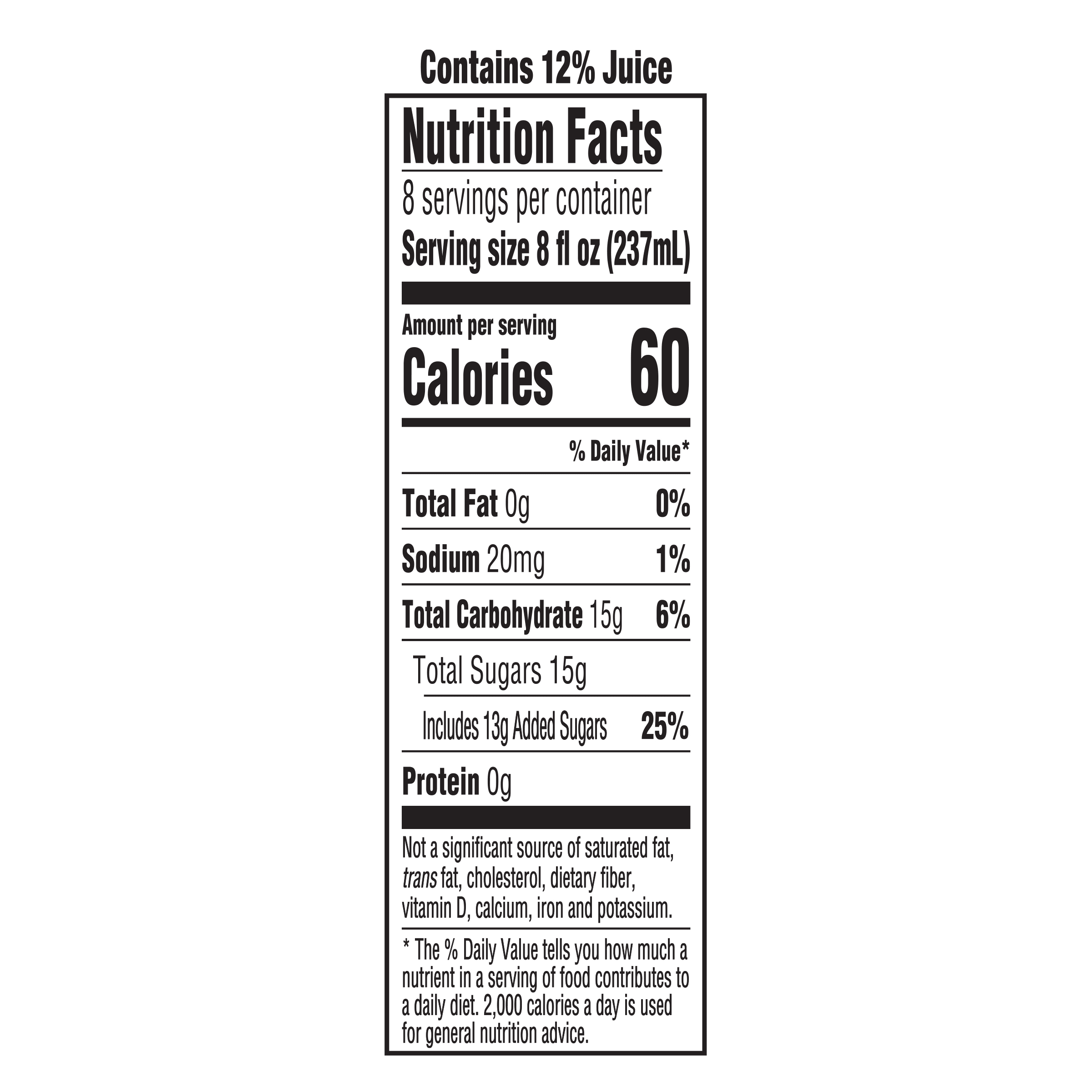 Nutrition info for this product.
