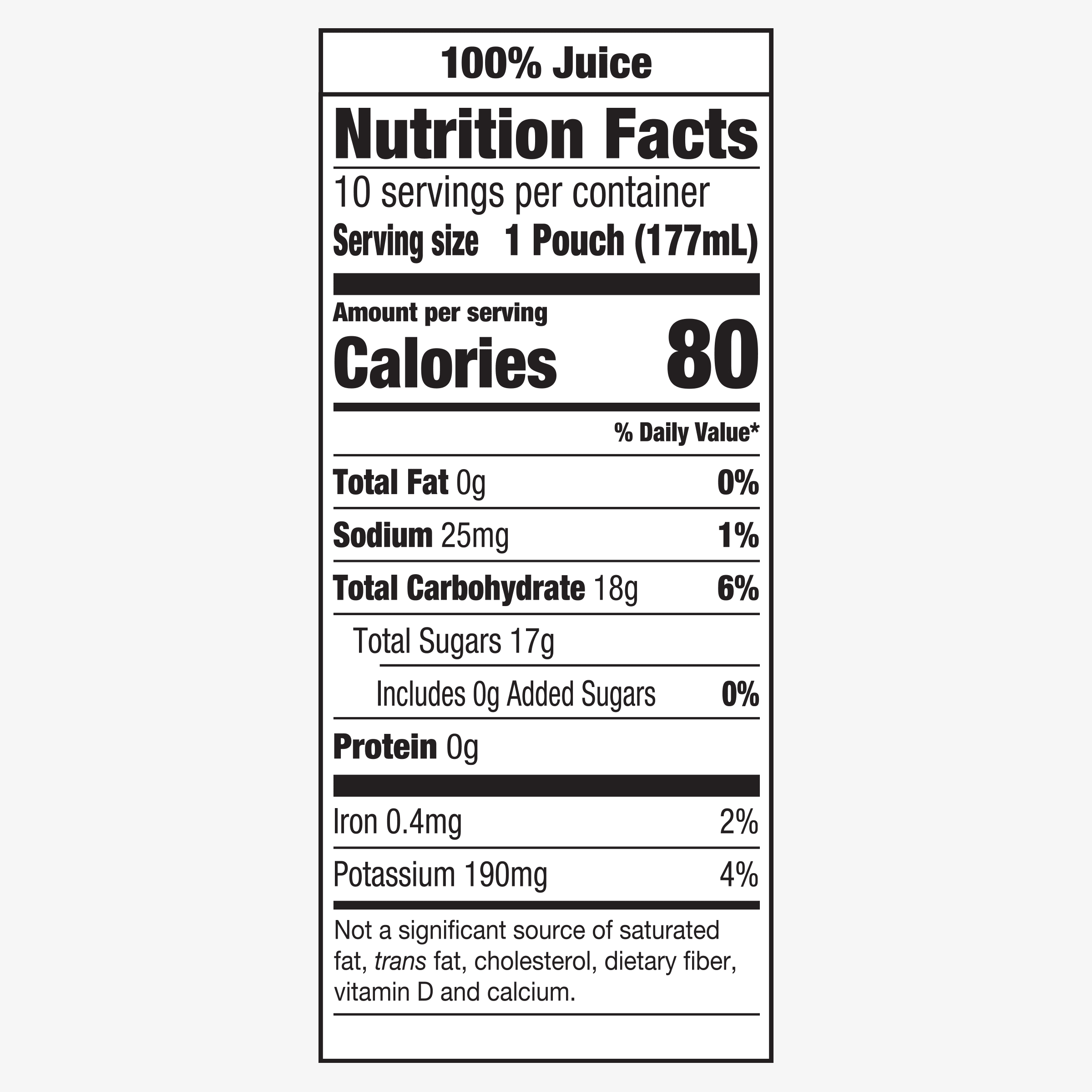 Nutrition info for this product.