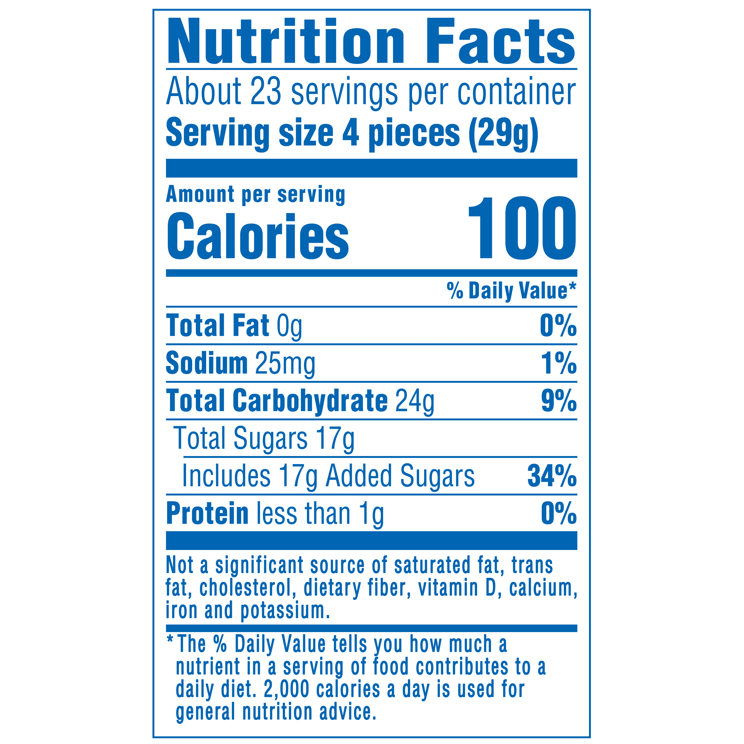 Nutrition info for this product.