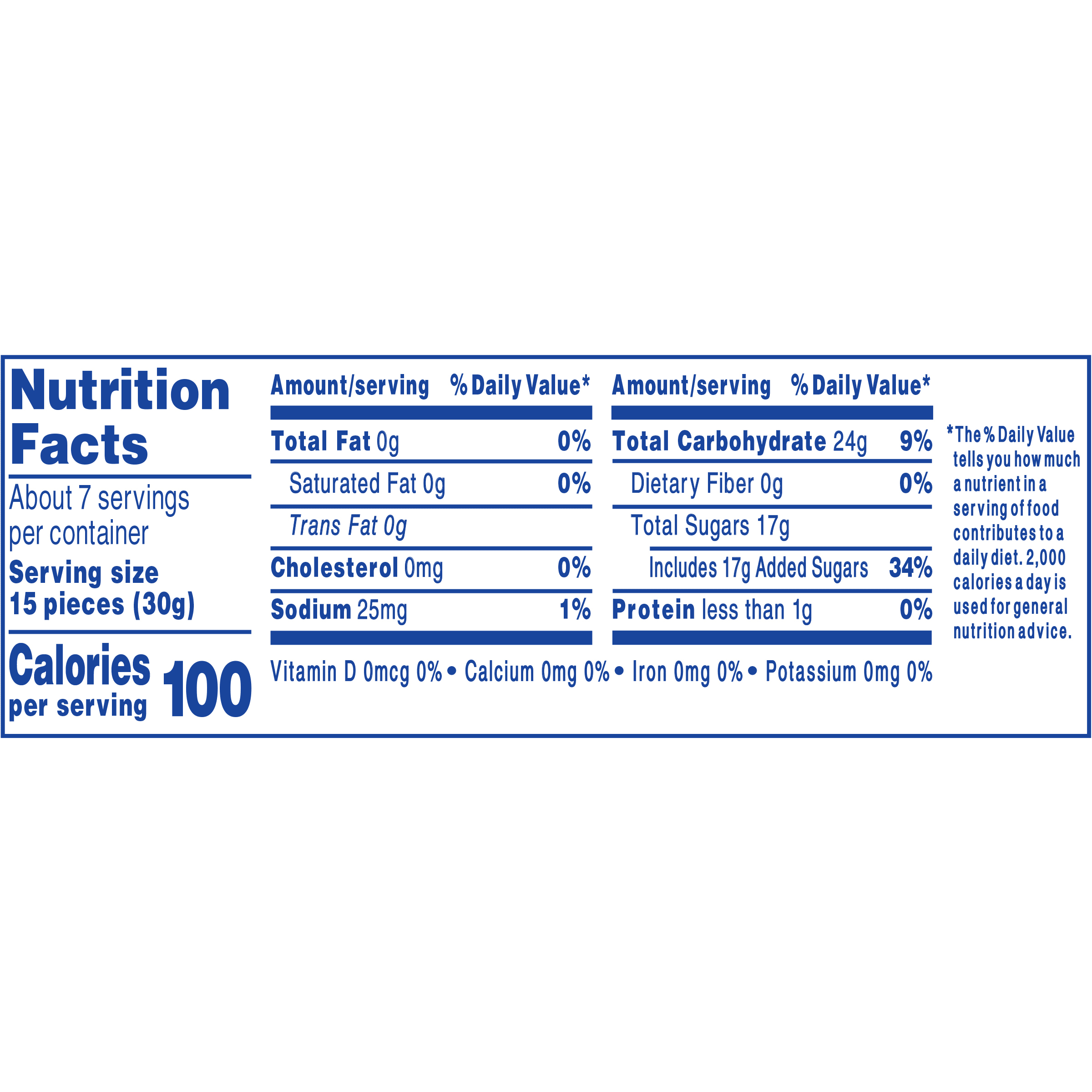 Nutrition info for this product.