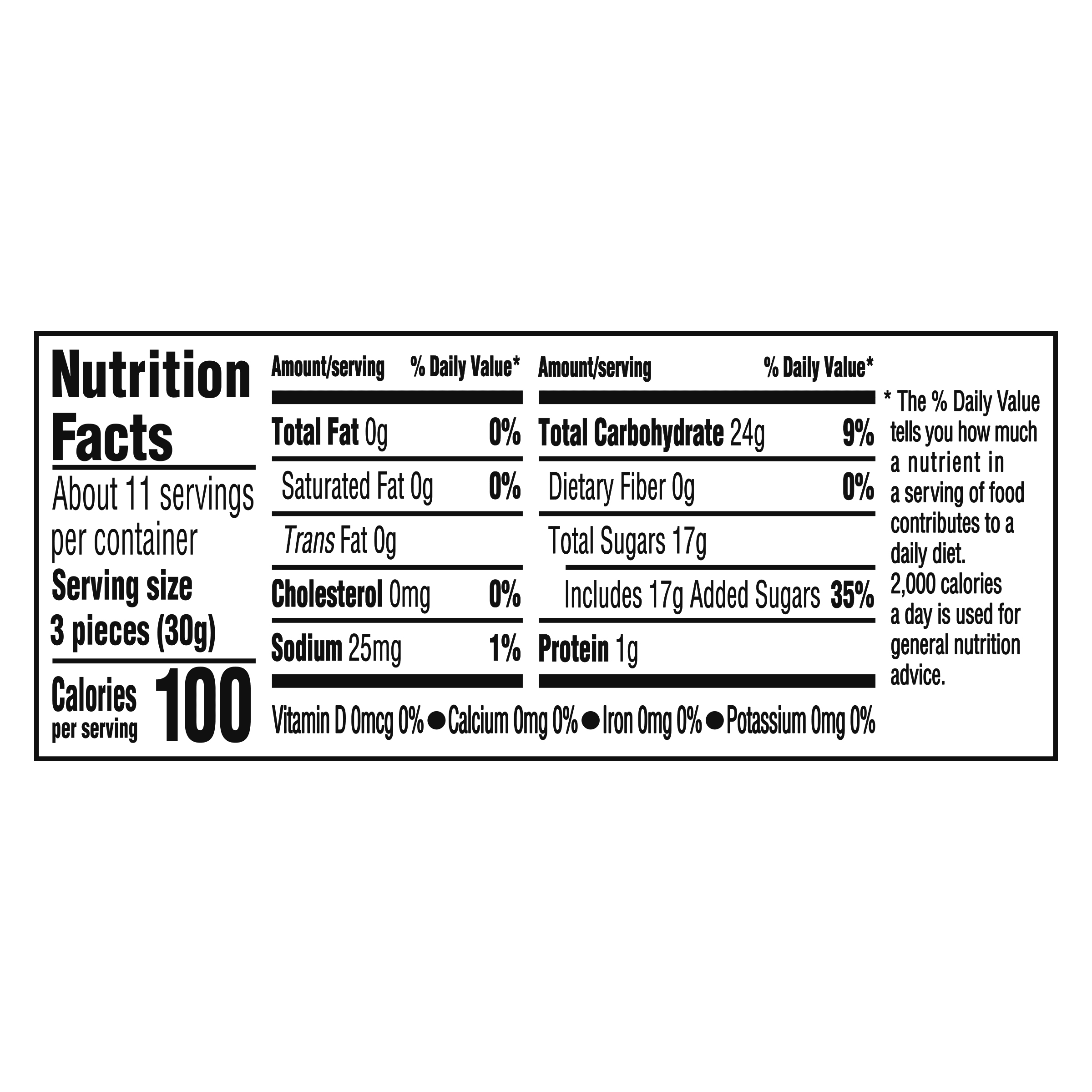 Nutrition info for this product.