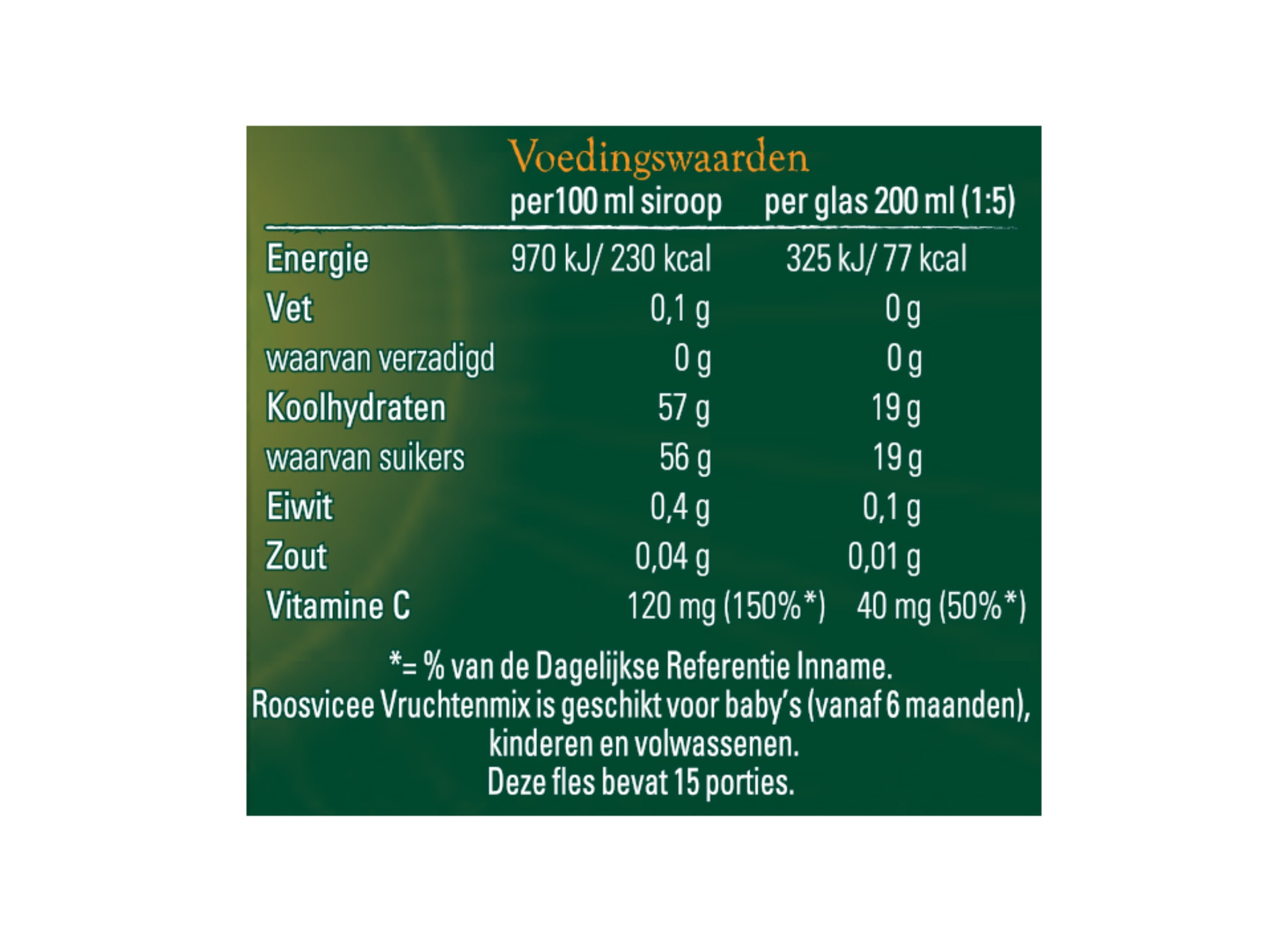 Nutrition info for this product.