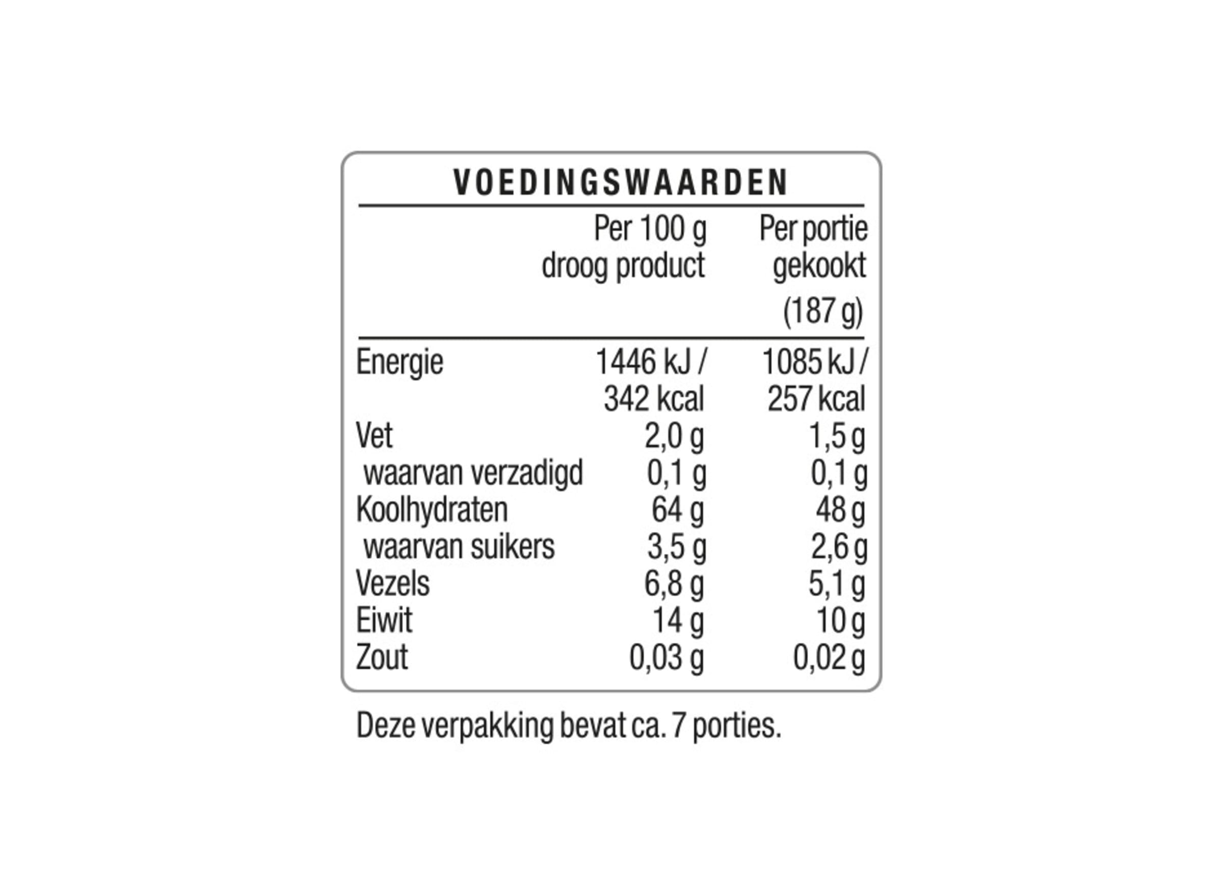 Nutrition info for this product.