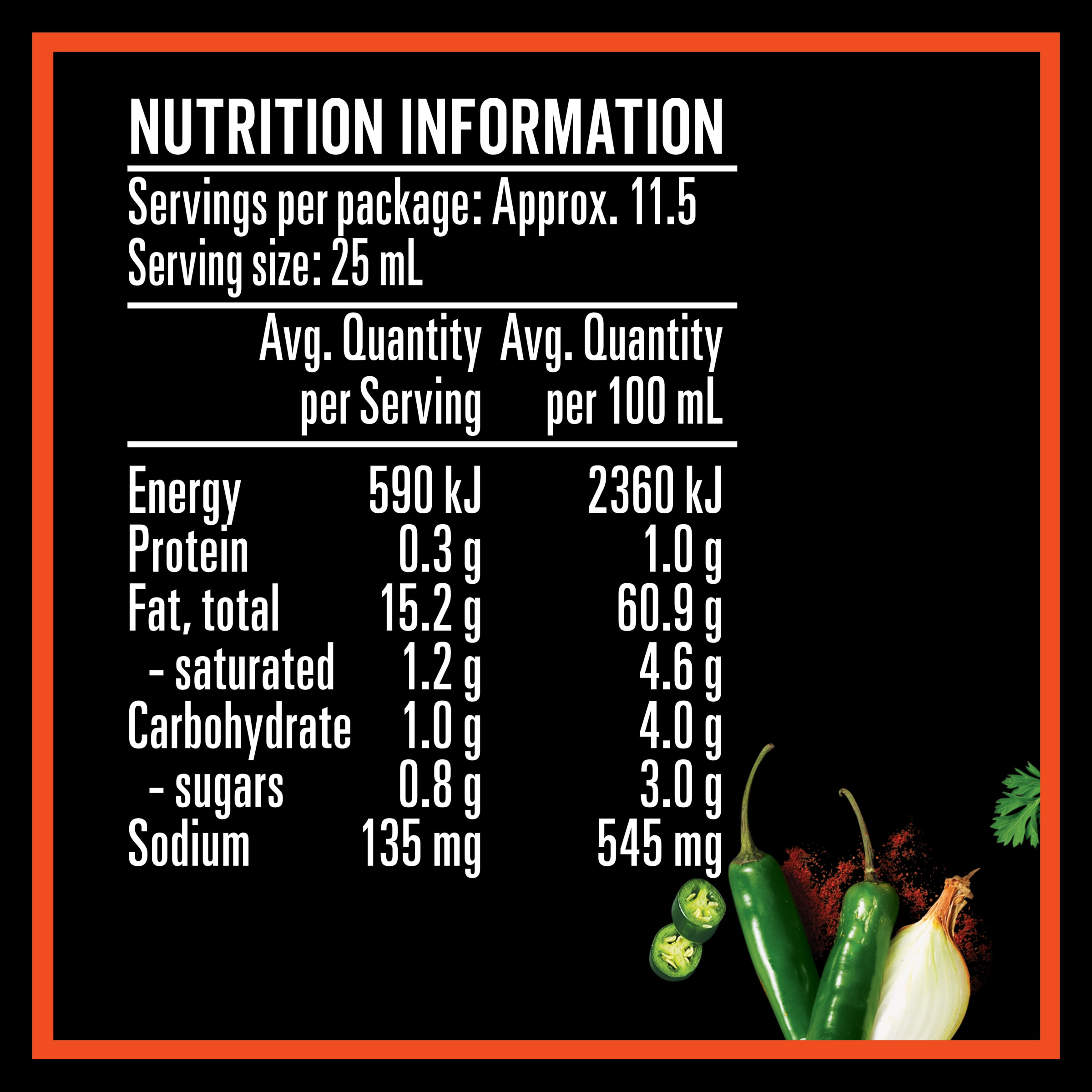 Nutrition info for this product.