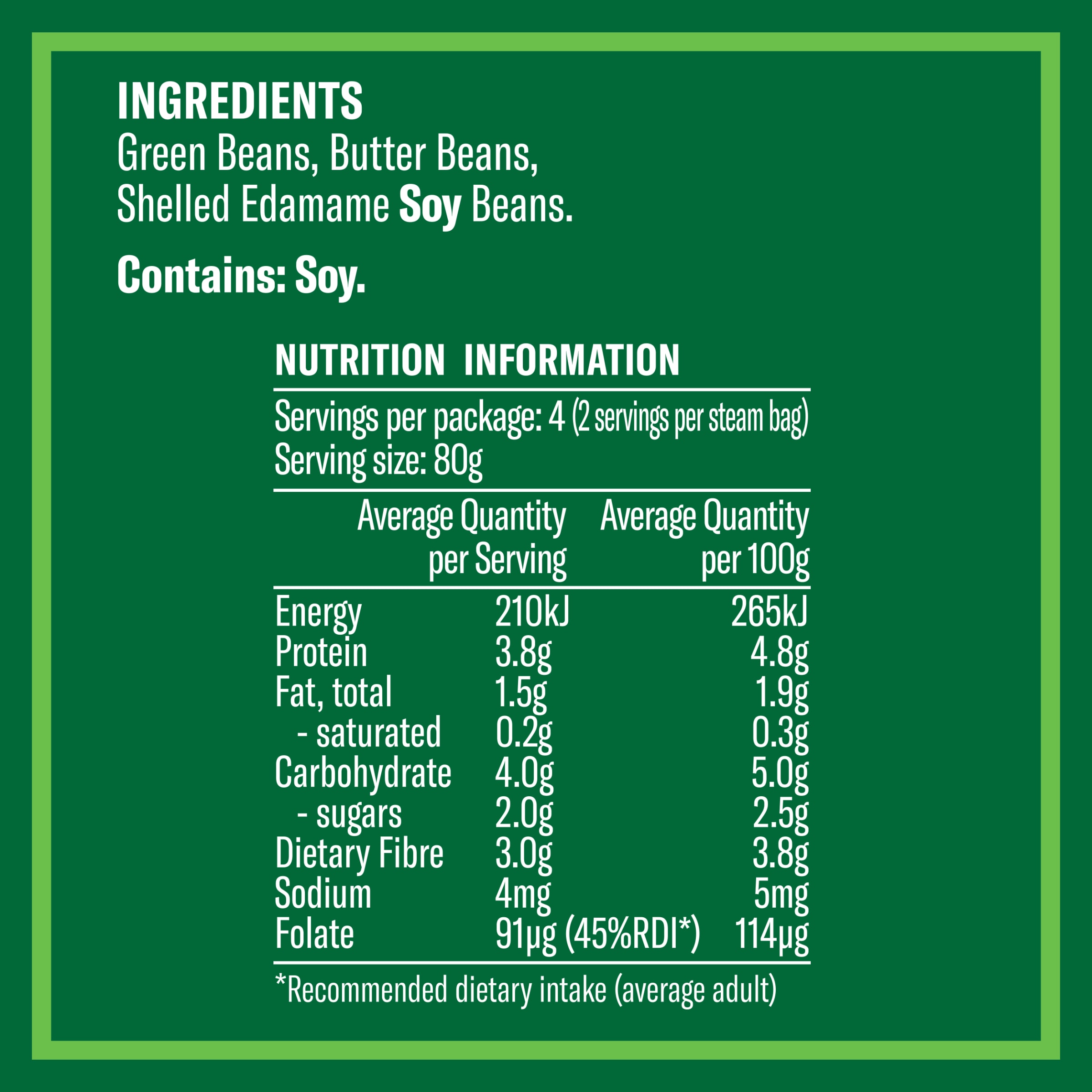 Nutrition info for this product.