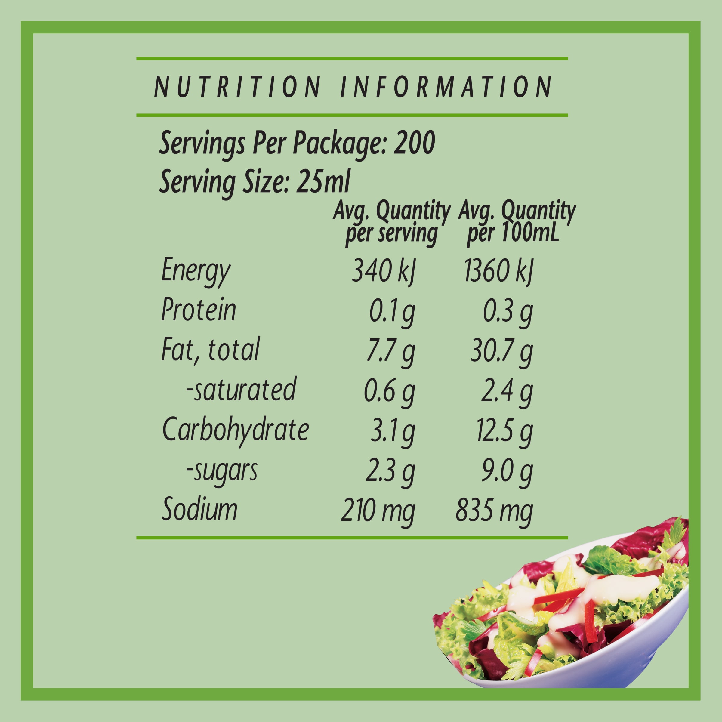 Nutrition info for this product.