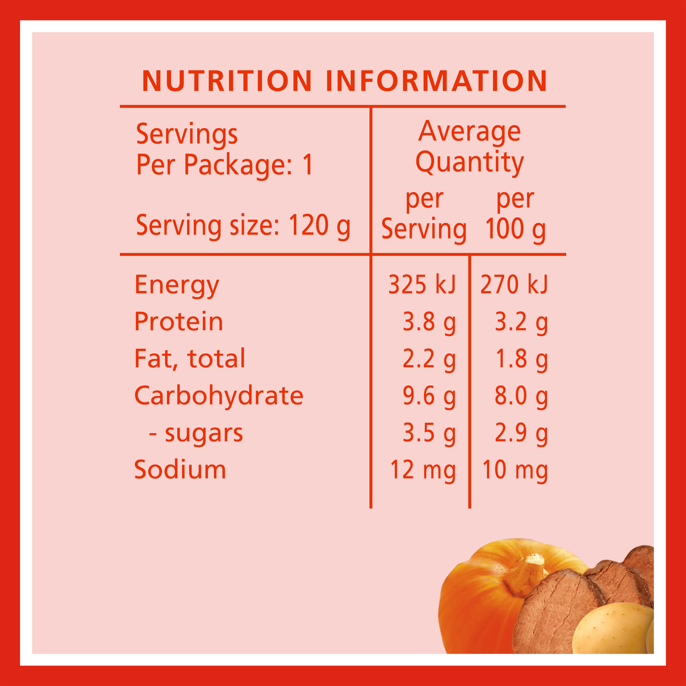 Nutrition info for this product.