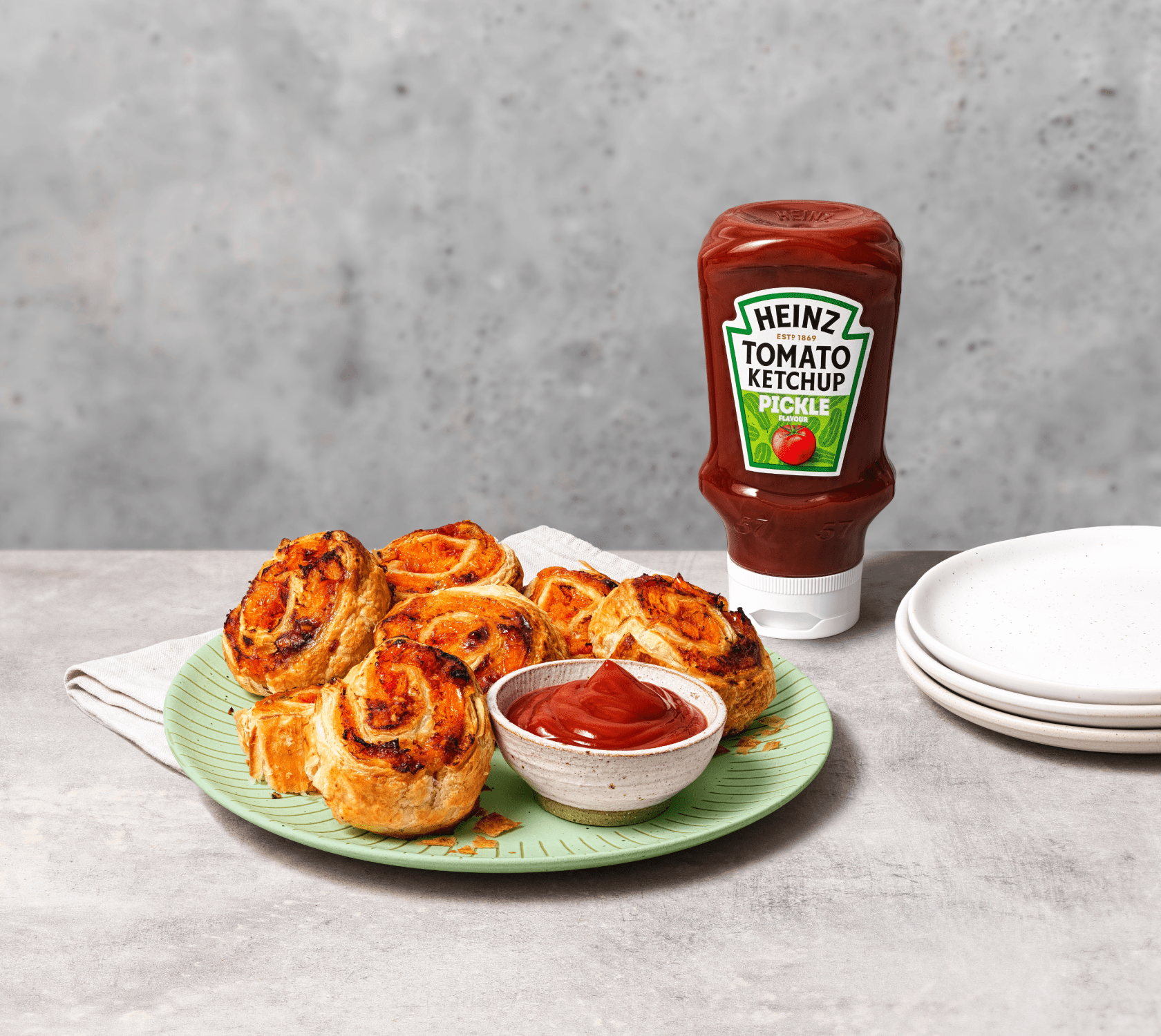 Cheese Butternut and Chutney Pastry Rolls