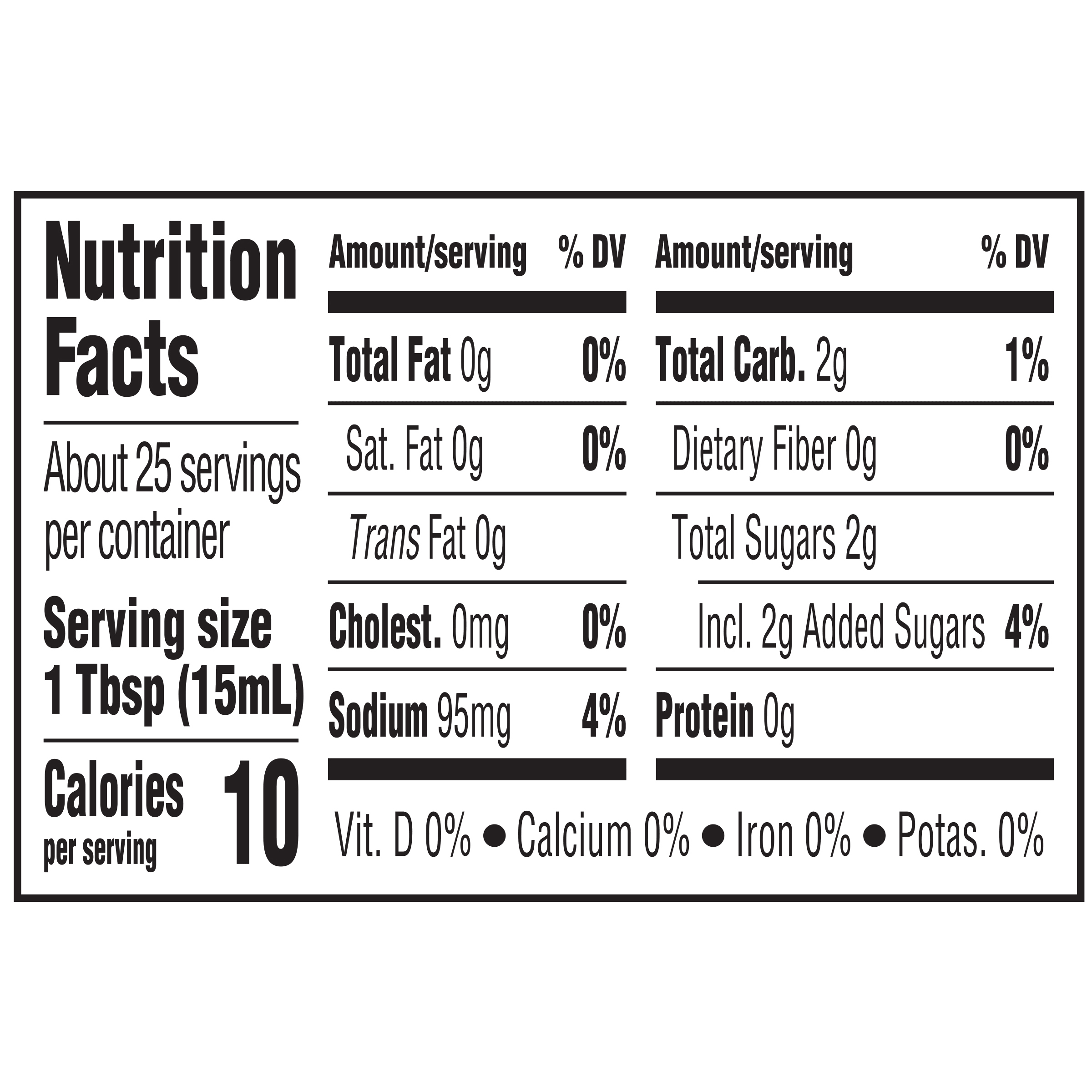 Nutrition info for this product.