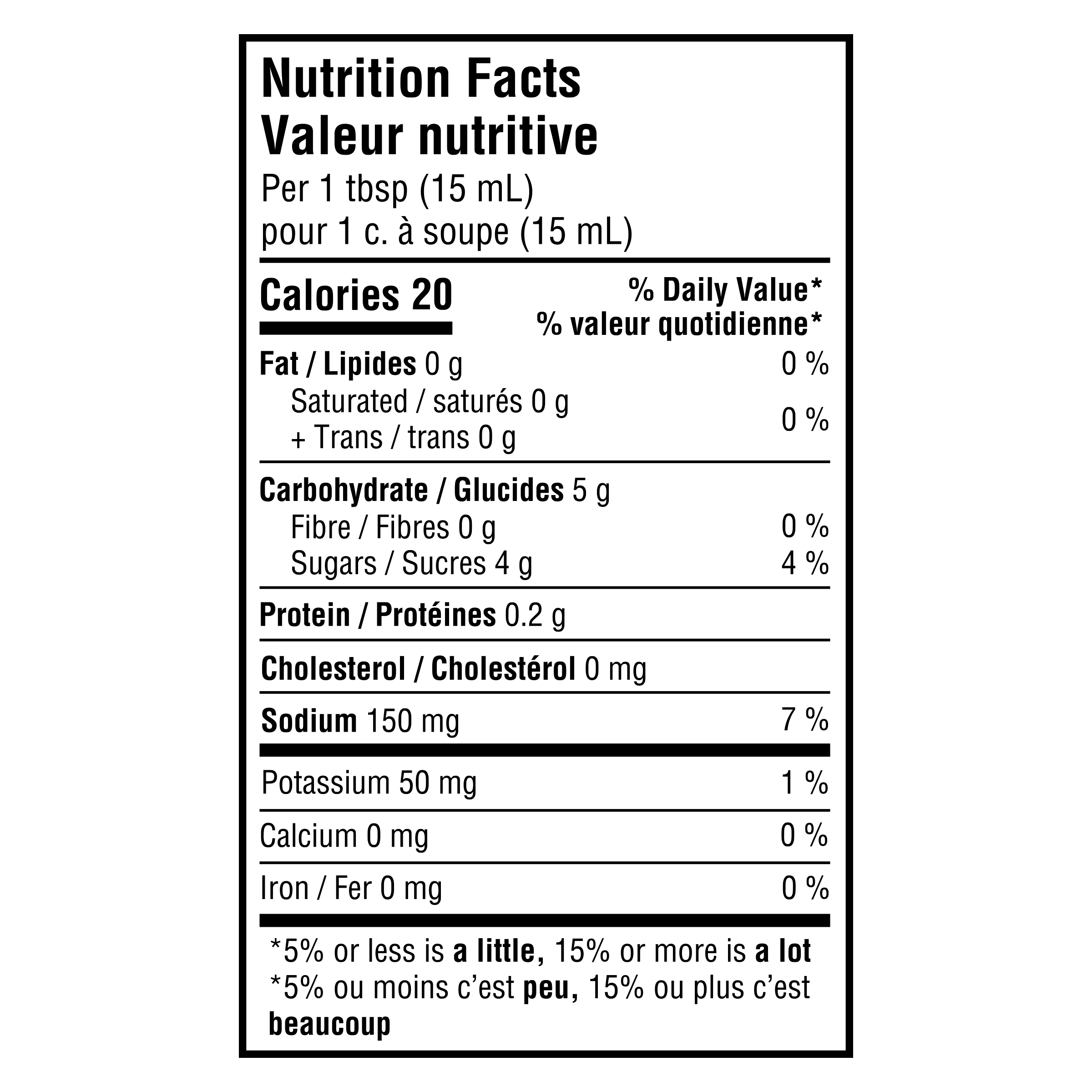 Nutrition info for this product.