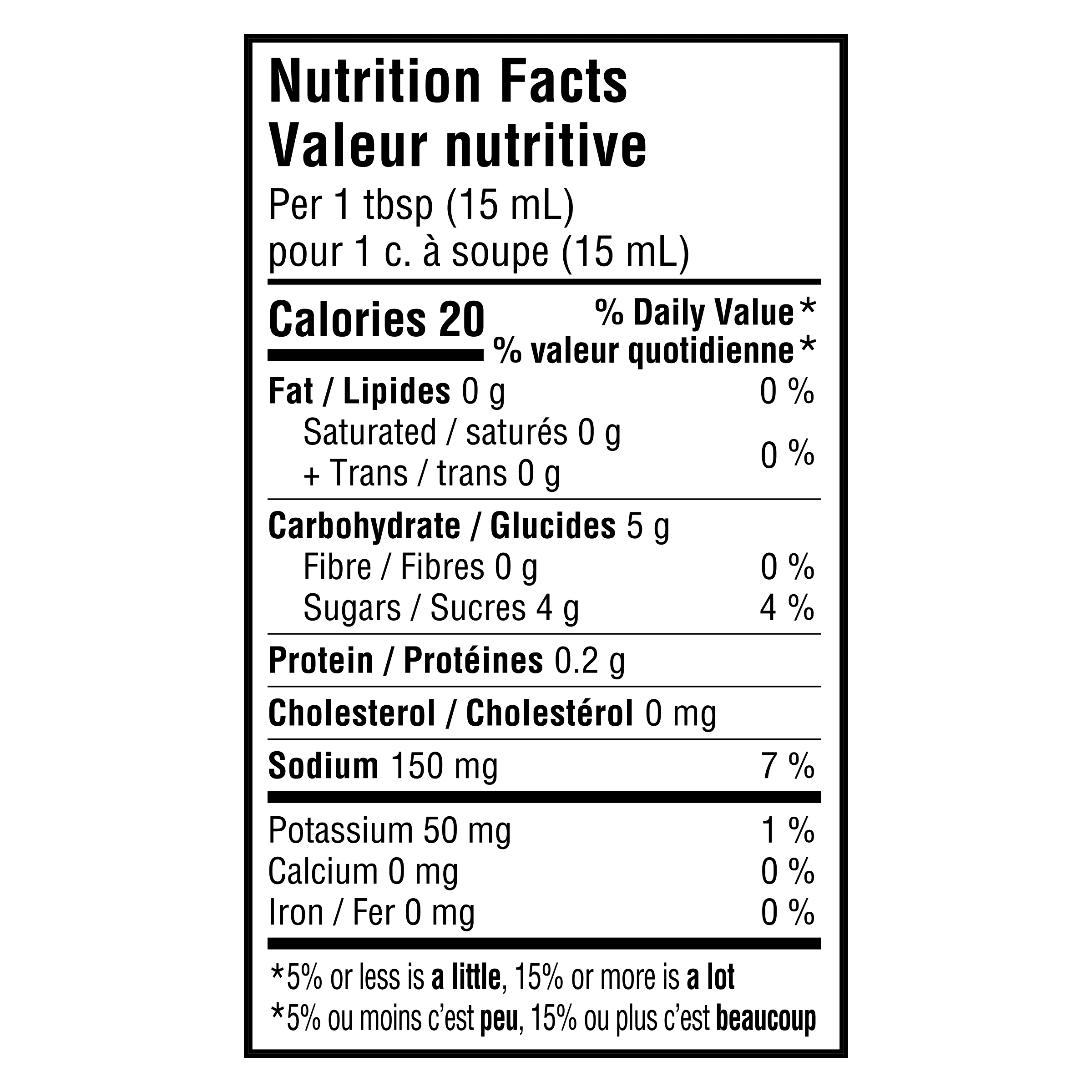 Nutrition info for this product.