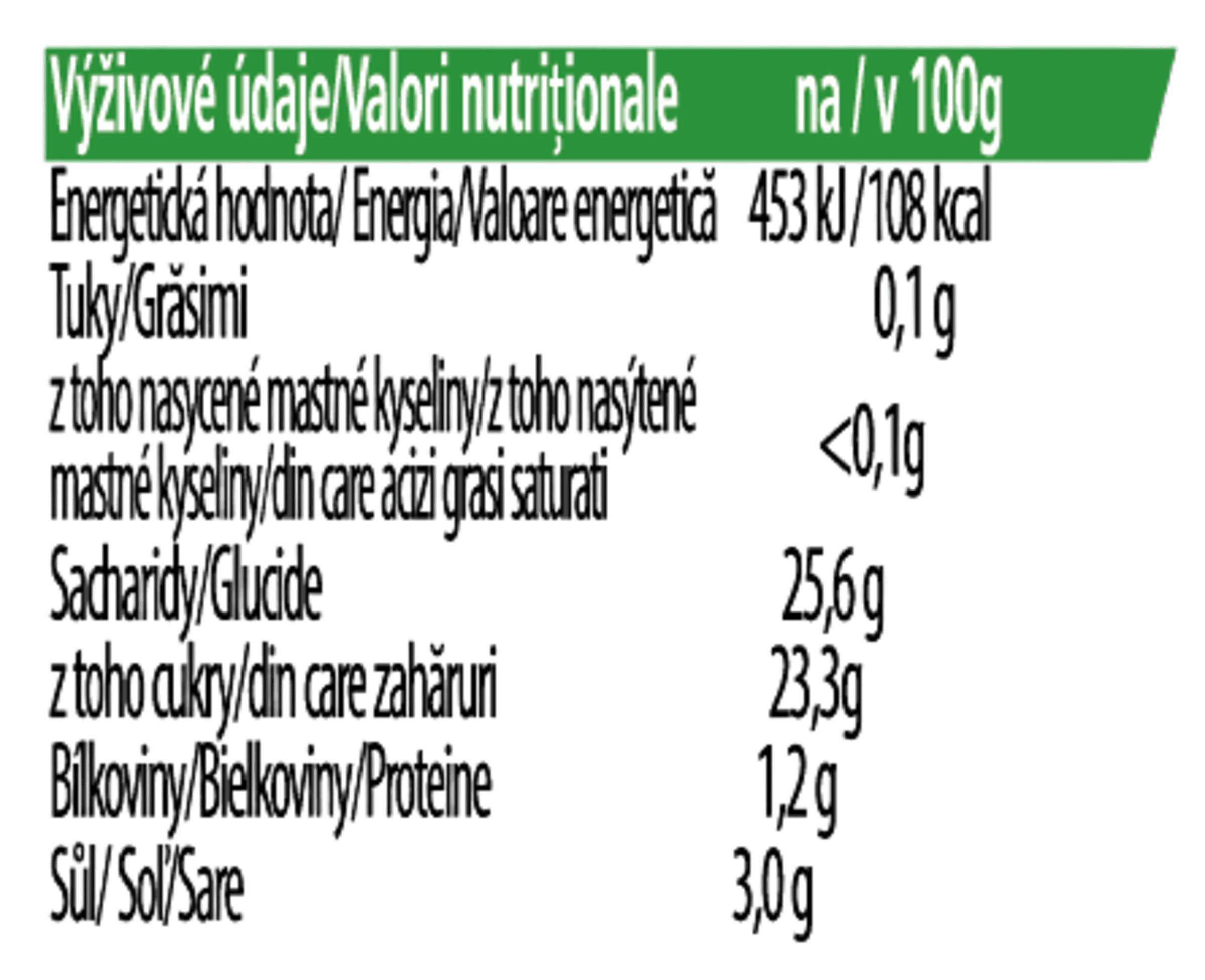 Nutrition info for this product.