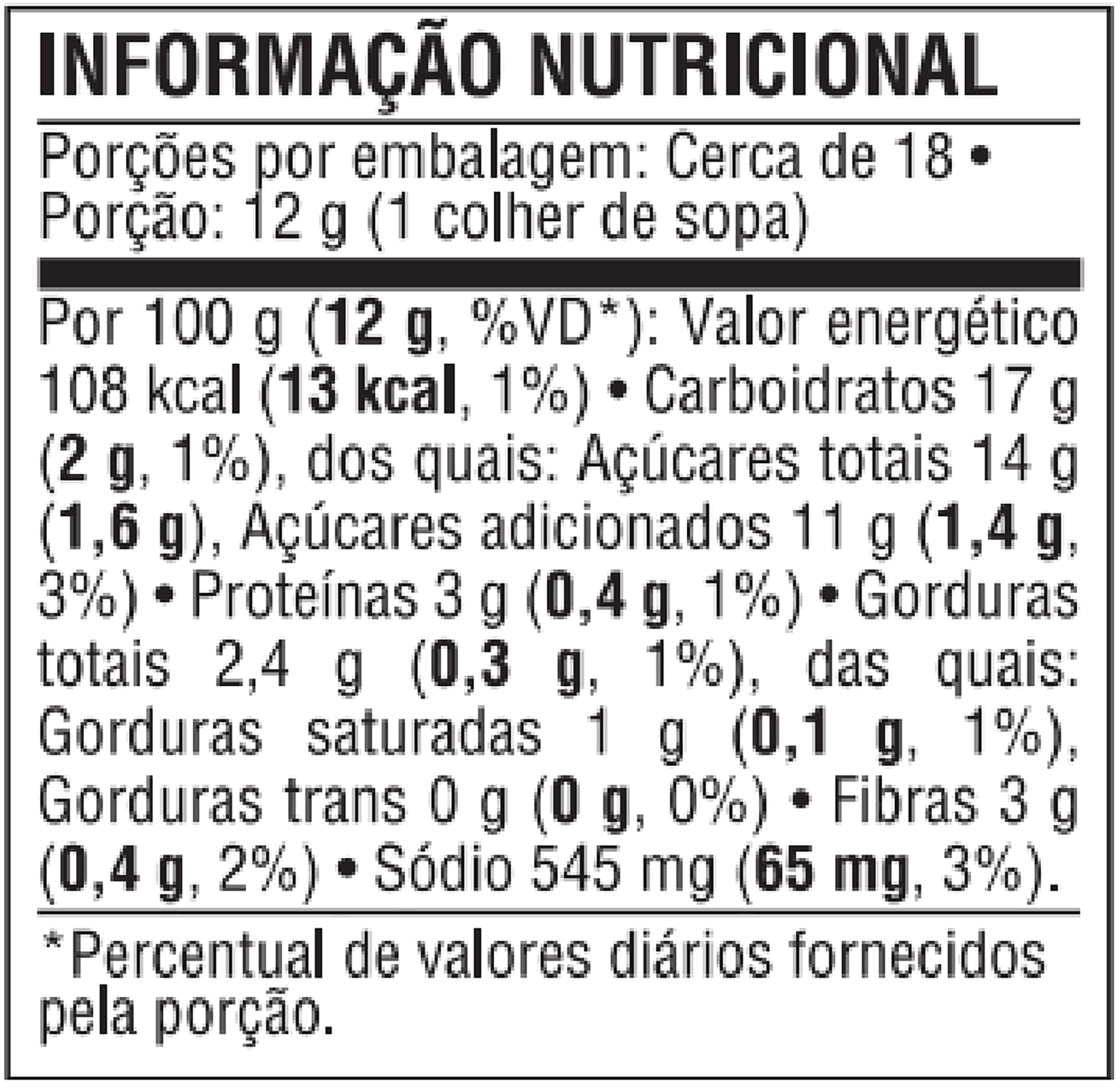 Nutrition info for this product.