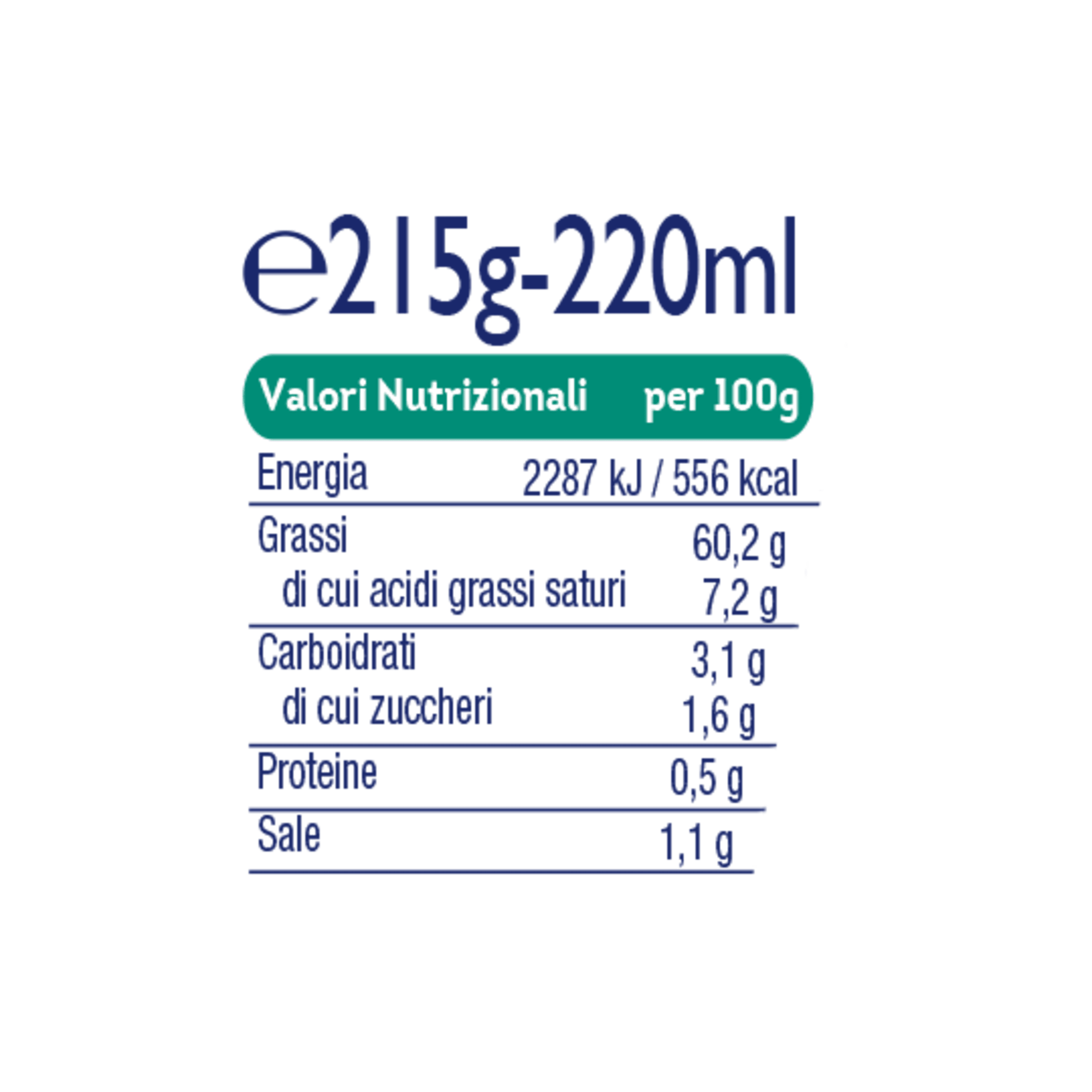 Nutrition info for this product.