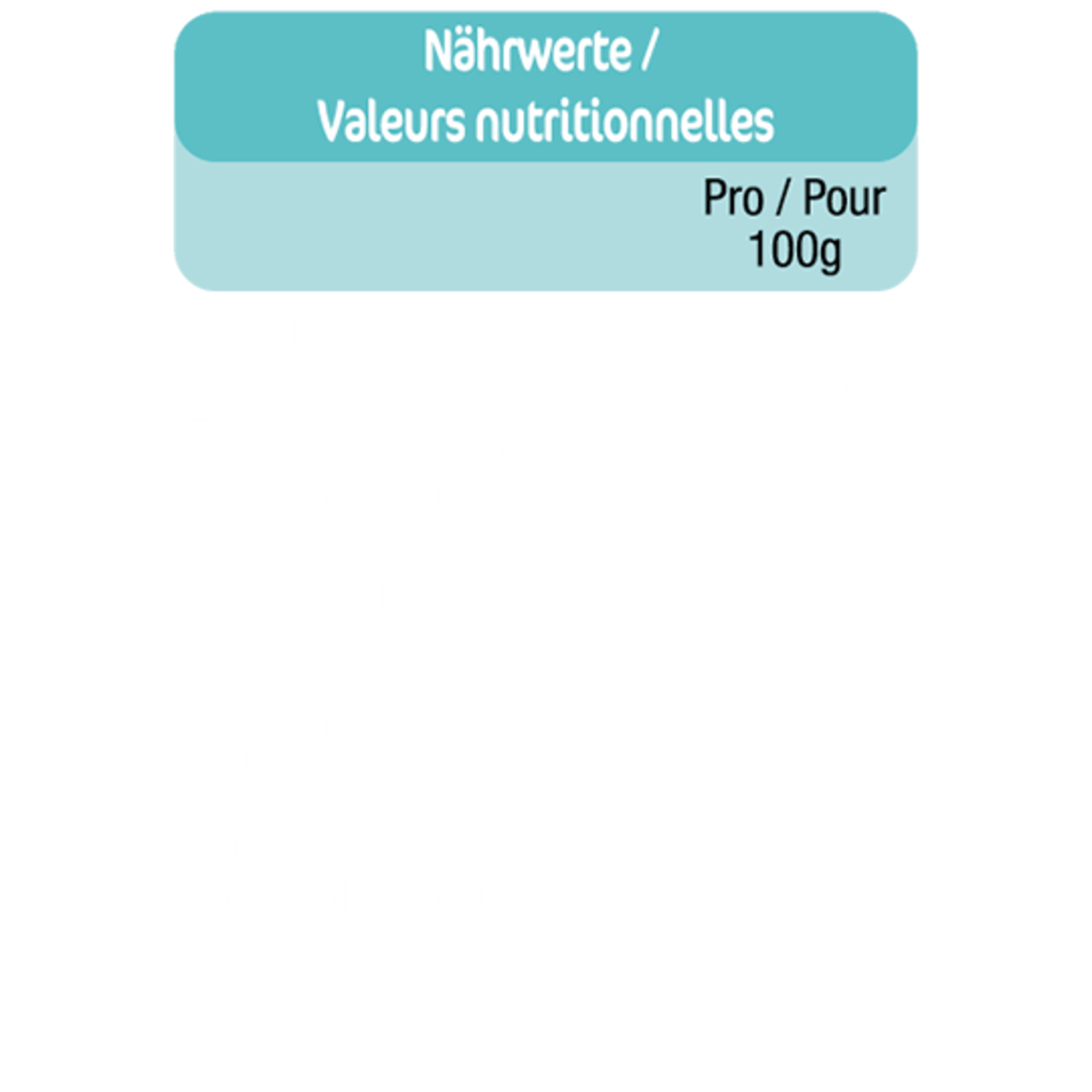 Nutrition info for this product.