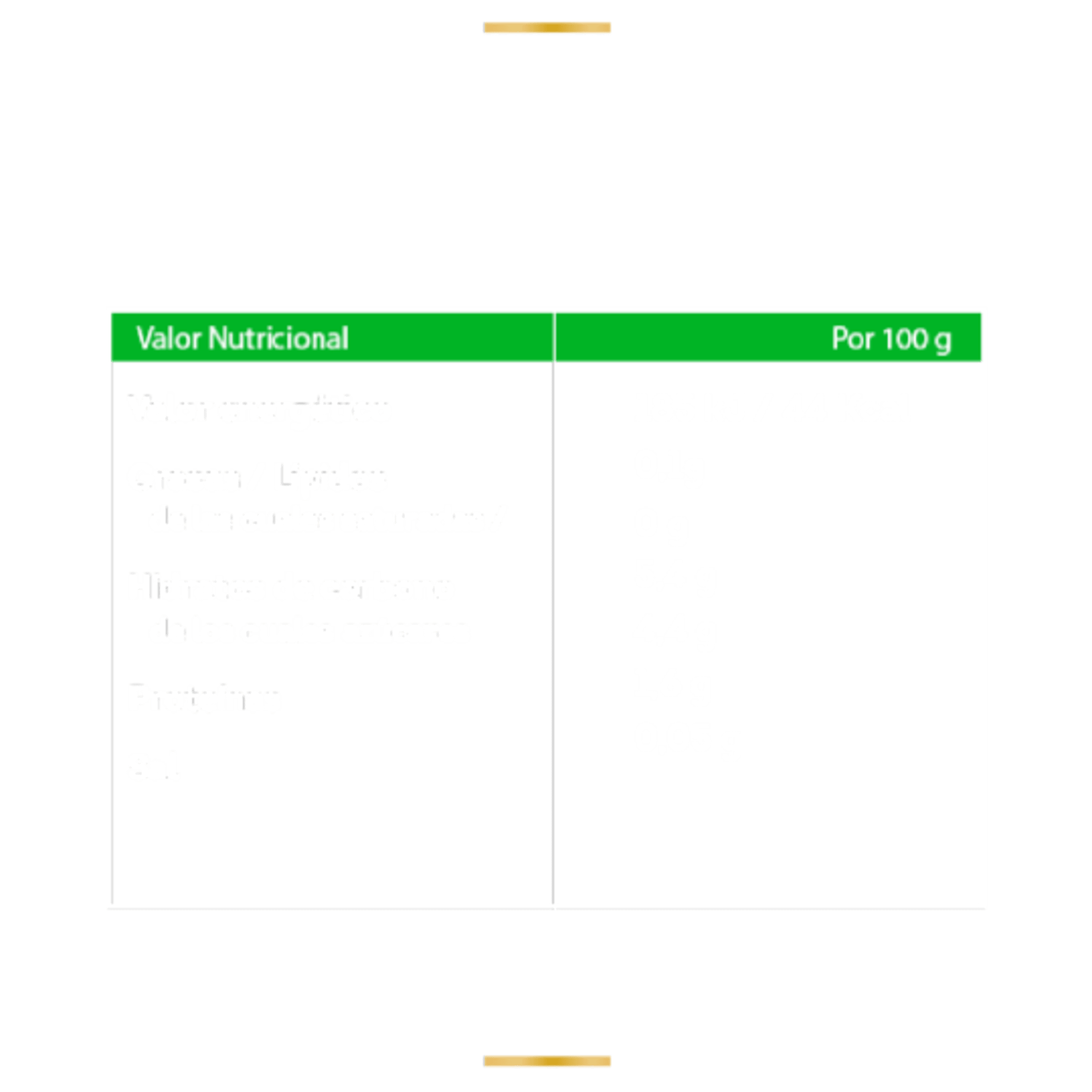 Nutrition info for this product.